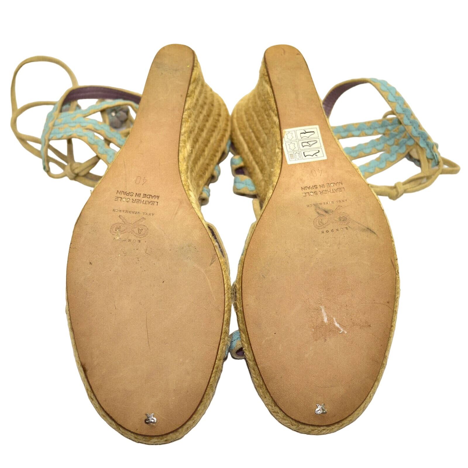Anya Hindmarch NEW ANYA HINDMARCH Strappy Espadrille Sandal Shoe Sz 40 $435 Size US 10 / IT 40 - 7 Thumbnail