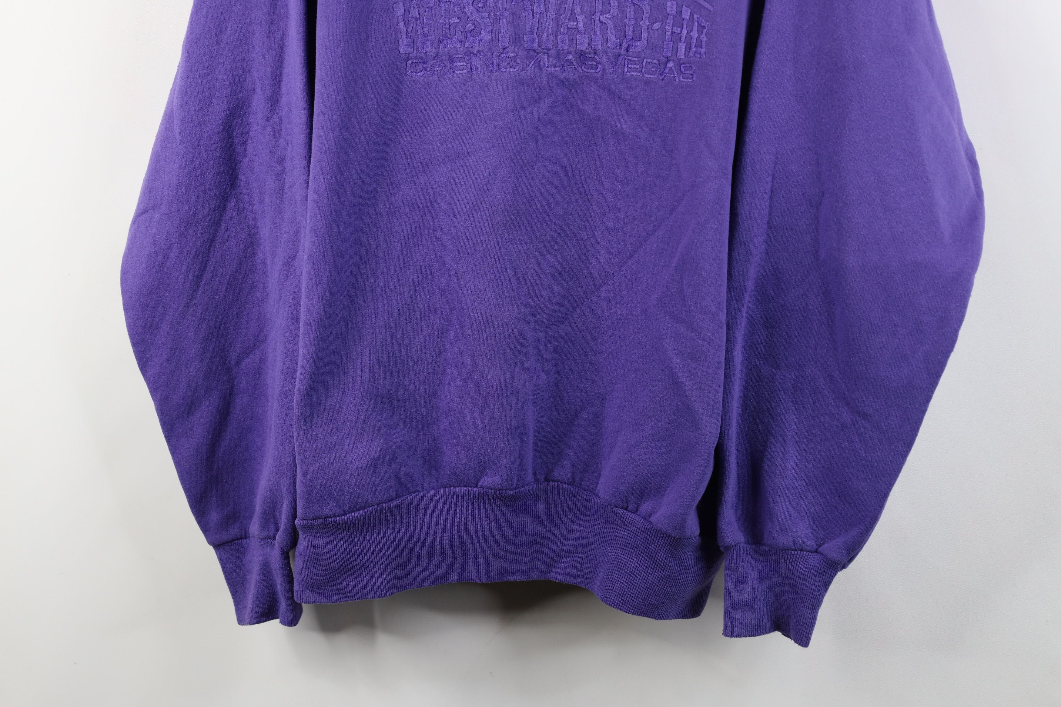 Vintage Vintage 90s Streetwear Westward Ho Casino Las Sweatshirt Size L / US 10 / IT 46 - 3 Thumbnail