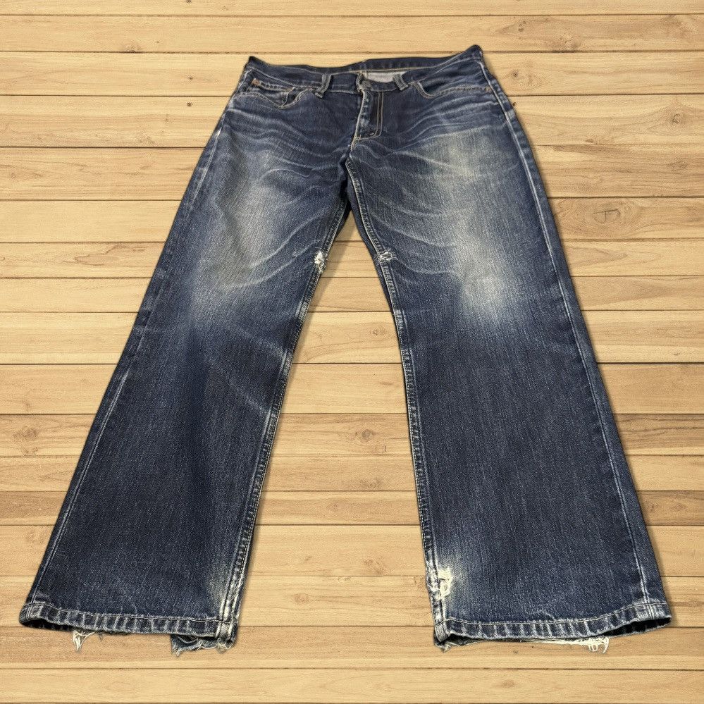 Levi's Vintage Clothing 🔥🇯🇵 Vintage 90s Japanese Levis 502 Distressed Denim Size US 31 - 1 Thumbnail