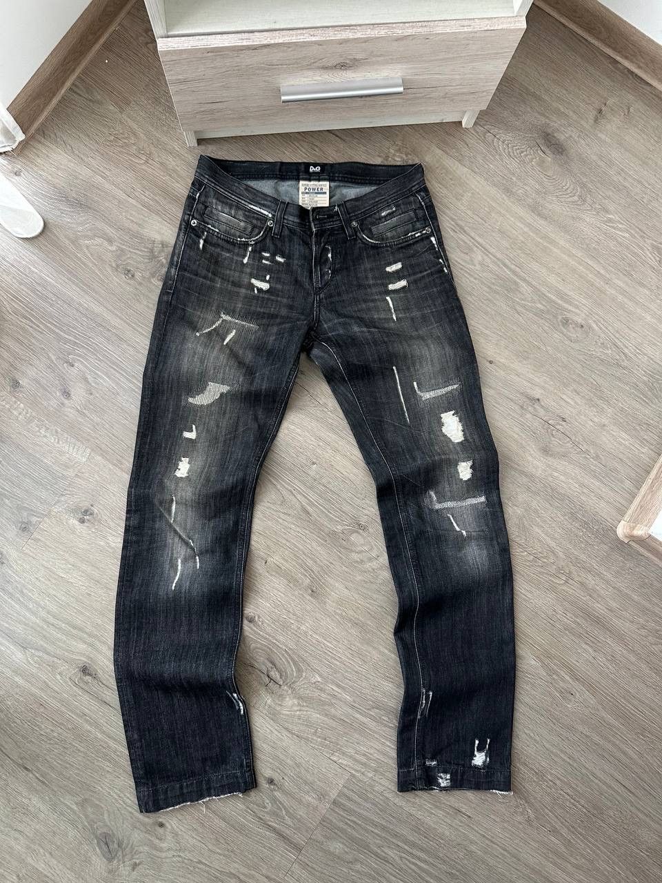 Dolce & Gabbana × Vintage Vintage Dolce Gabbana Denim Black Power Pants Size US 30 / EU 46 - 2 Thumbnail