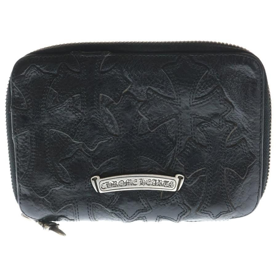 Chrome Hearts Chrome Hearts Bank Robber cemetery leather patch wallet Size ONE SIZE - 1 Thumbnail