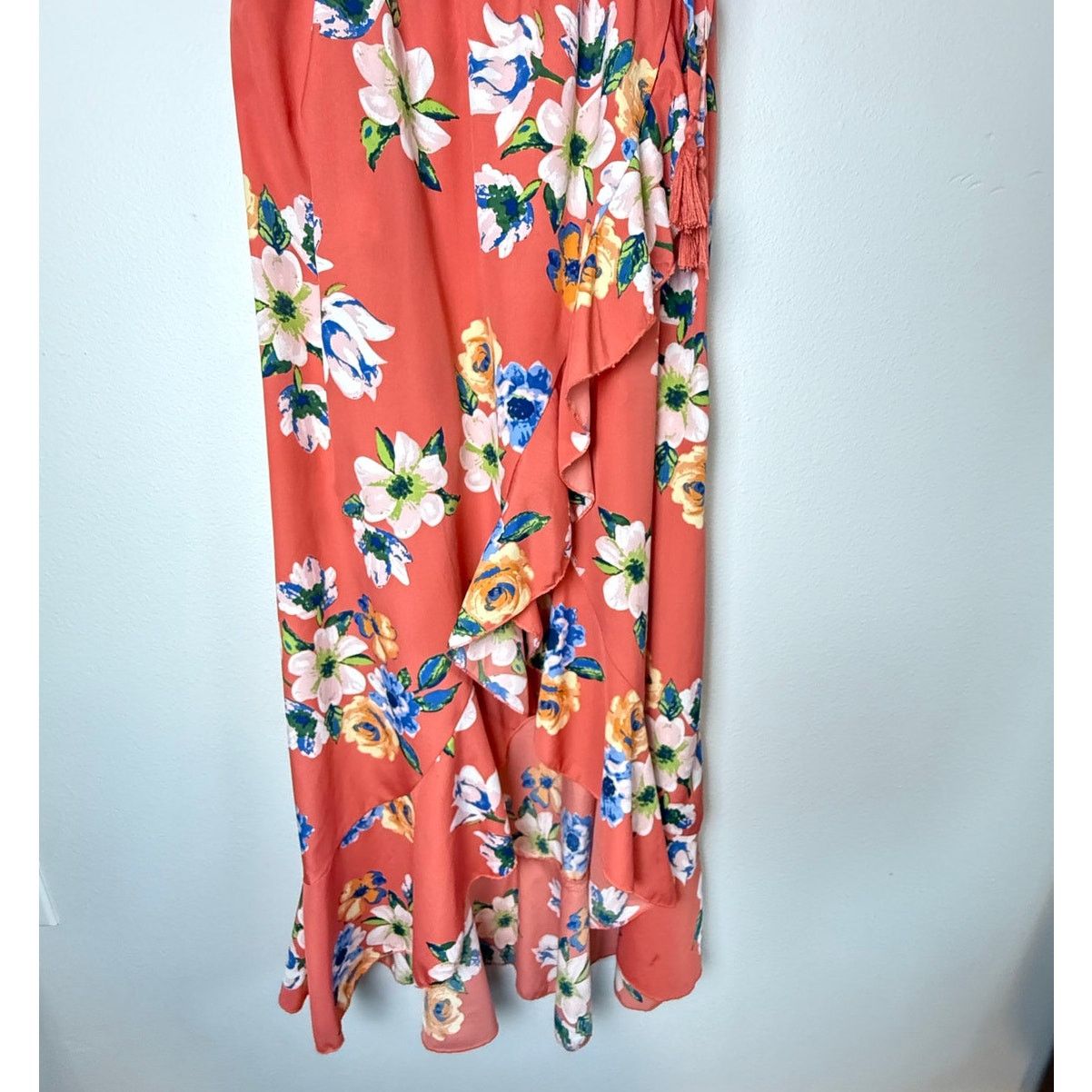 Blush Hint of Blush Ruffled Maxi Dress, Sz L Size L / US 10 / IT 46 - 7 Thumbnail