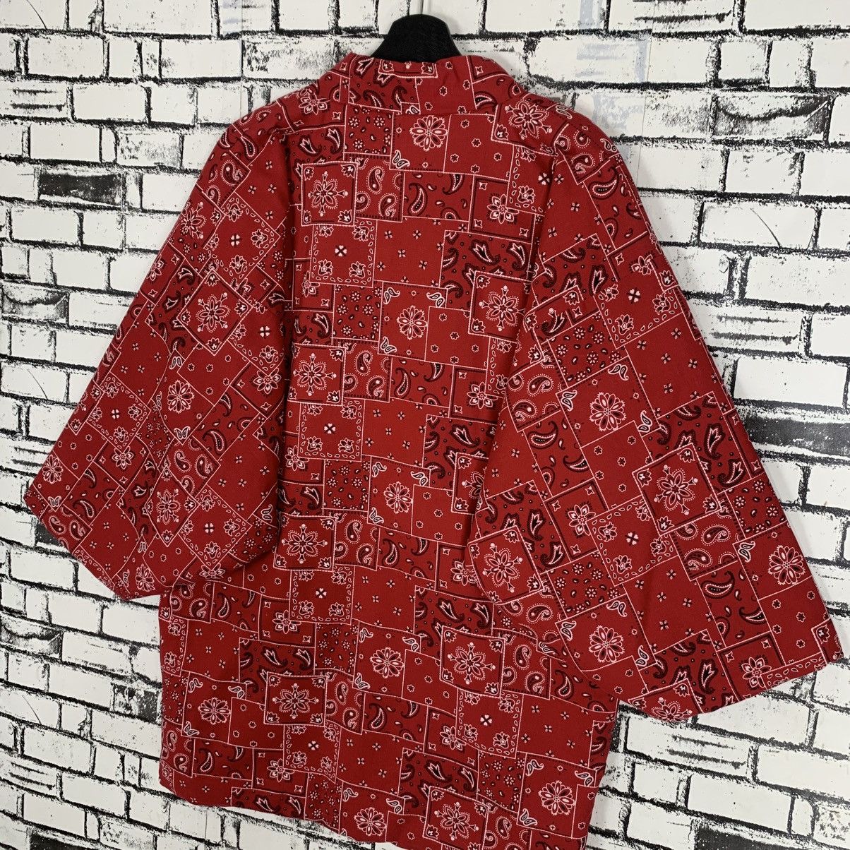 Japanese Brand × Vintage Vintage Japan Traditional Coat Hanten Paisley Design Hanten Size L / US 10 / IT 46 - 7 Thumbnail