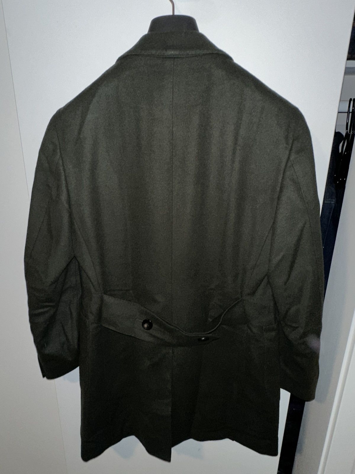Suitsupply SuitSupply Double-Breasted Pure Wool Overcoat – Olive Green Size US S / EU 44-46 / 1 - 5 Thumbnail
