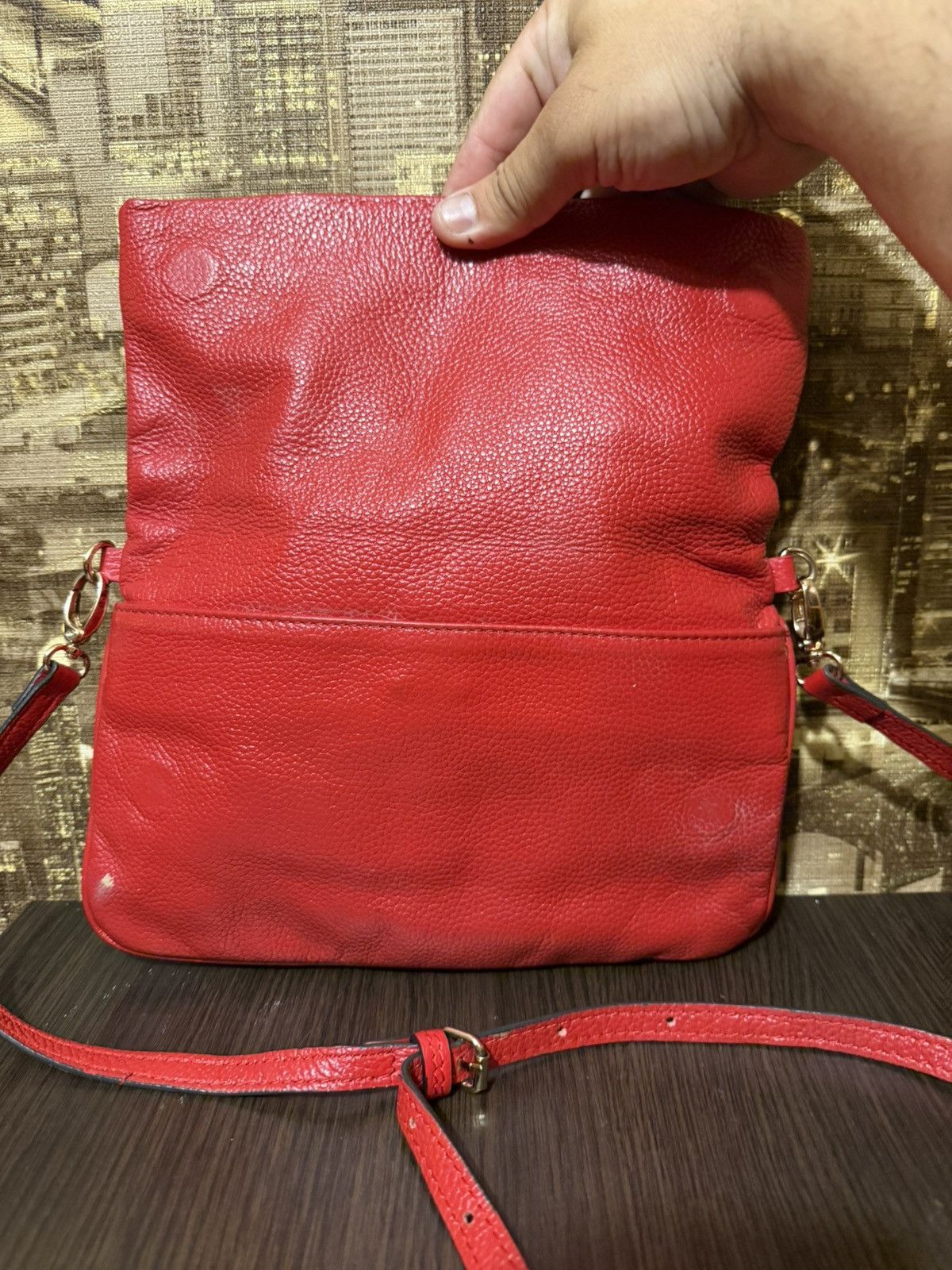 Mulberry Mulberry clutch leather red Size ONE SIZE - 6 Thumbnail