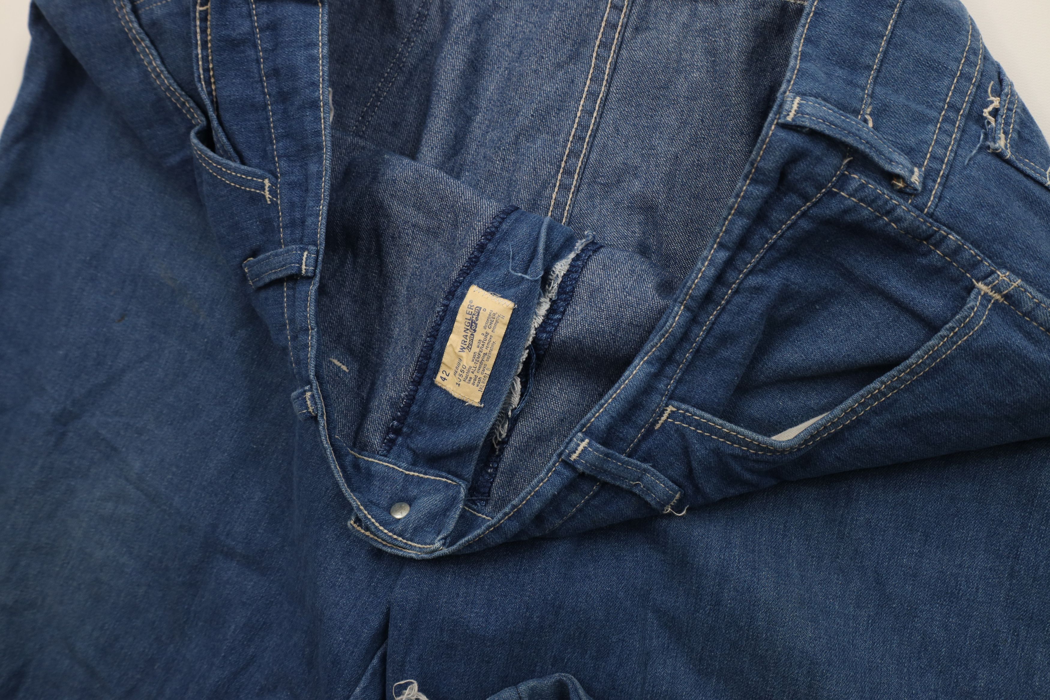 Wrangler Vintage 70s Wrangler Wide Leg Bell Bottoms Jeans Blue USA Size US 42 / EU 58 - 10 Thumbnail