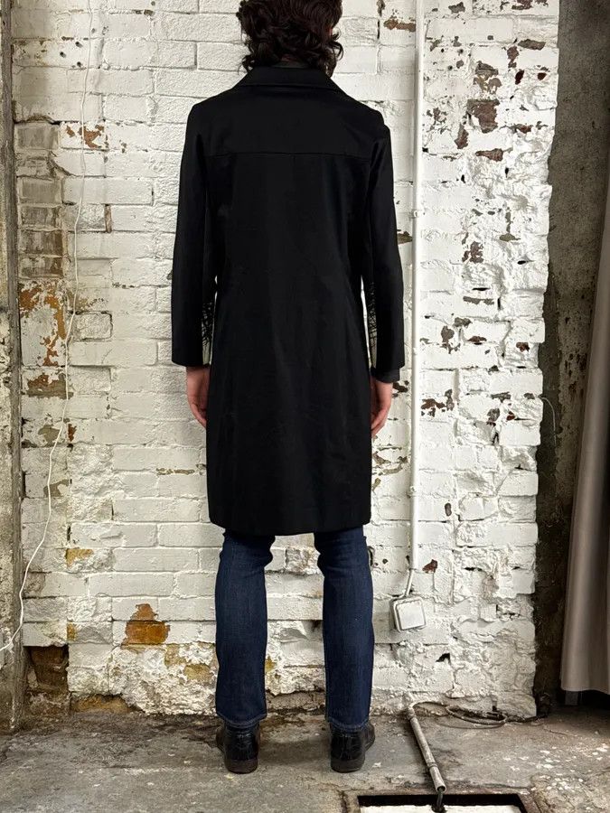Moschino Moschino Black & White Contrast Sketch Print Trench Coat Size XS / US 0-2 / IT 36-38 - 3 Thumbnail