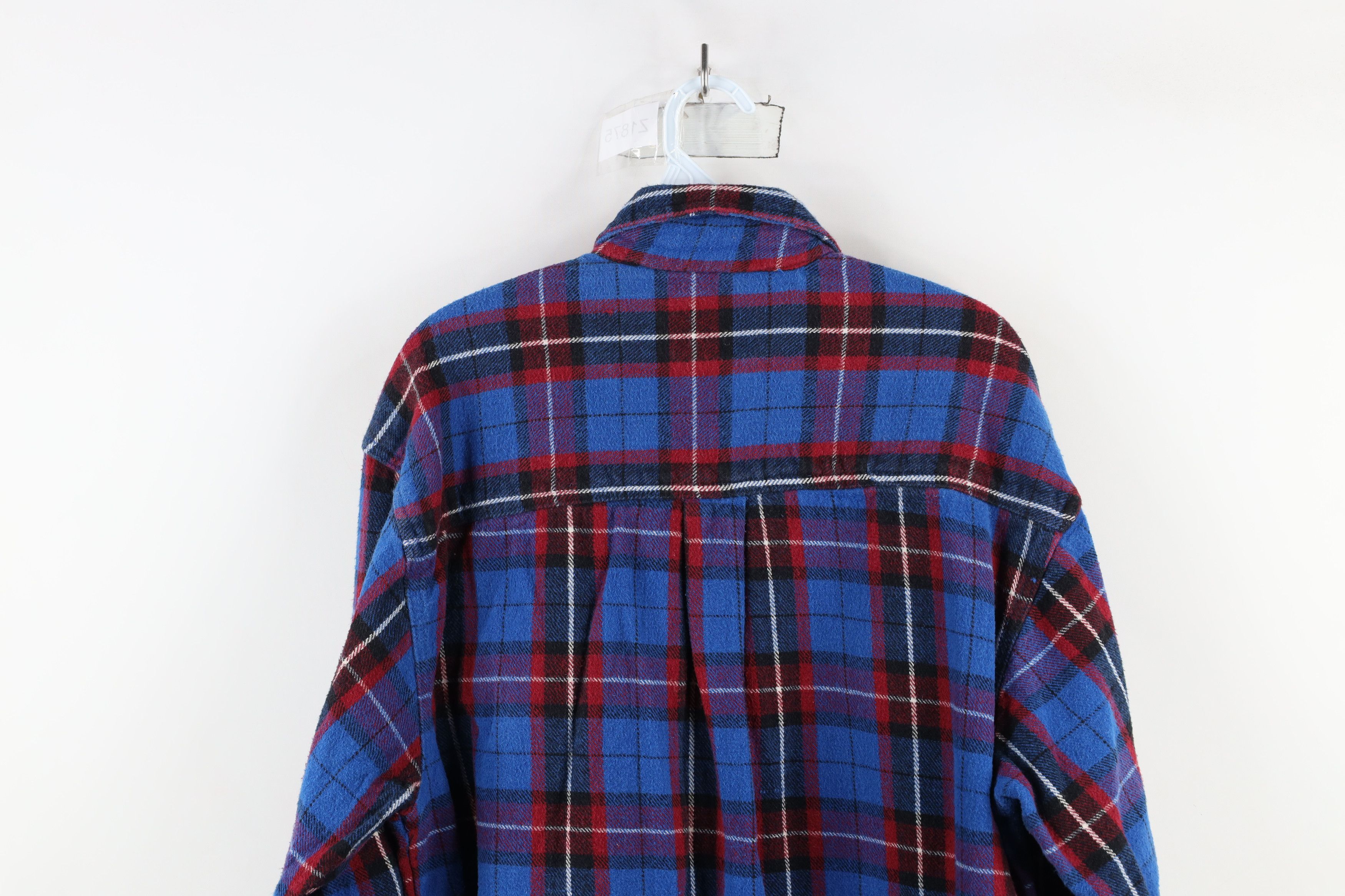 Vintage Vintage 90s Streetwear Heavyweight Flannel Button Shirt Size US L / EU 52-54 / 3 - 9 Thumbnail