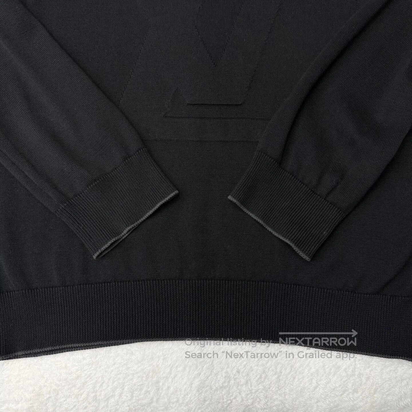 Louis Vuitton LV Black Embossed 3D Logo Knit Hoodie. Size US L / EU 52-54 / 3 - 2 Thumbnail