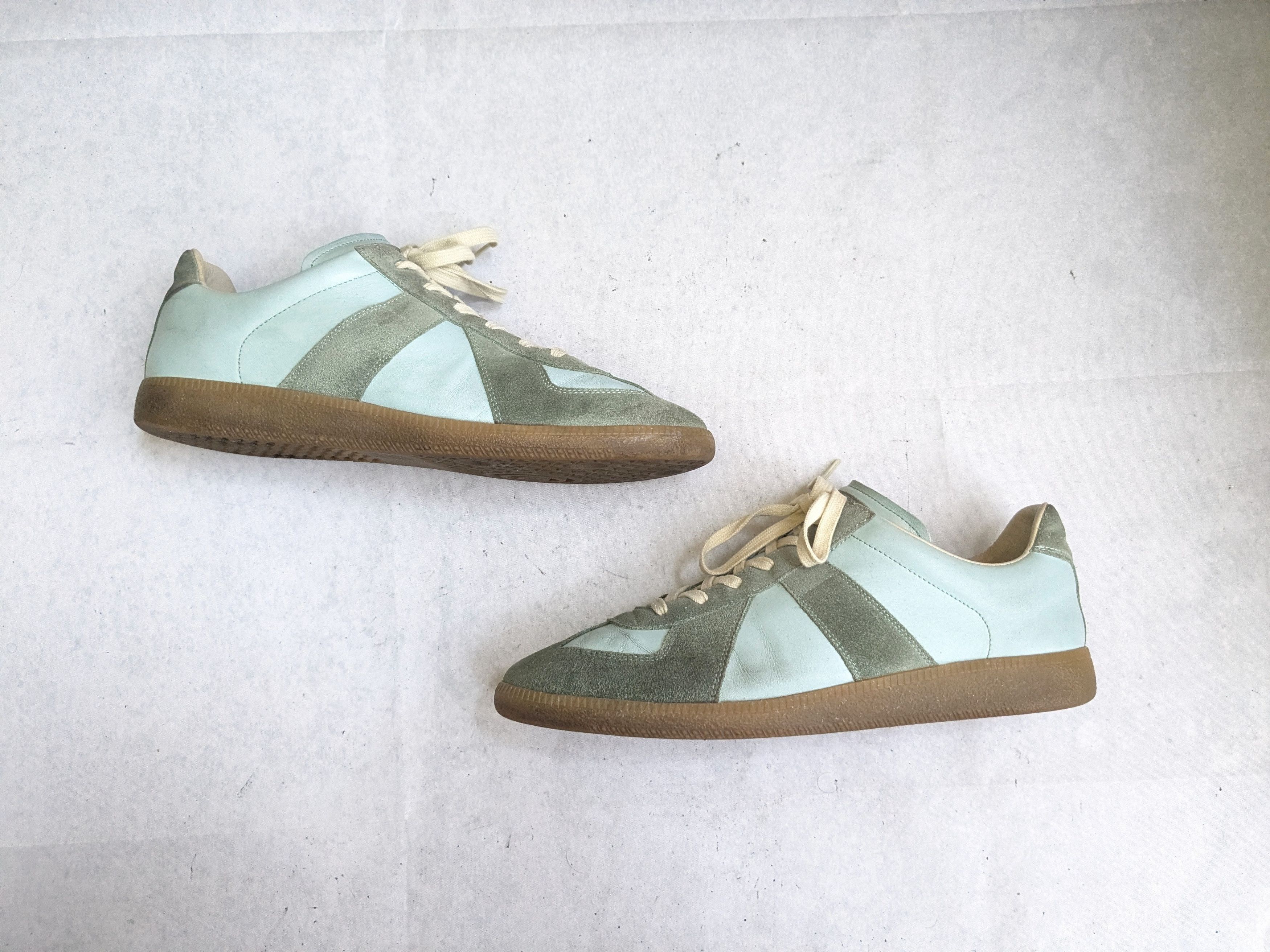 Maison Margiela Maison Margiela Green Replica Sneakers 12 45 Low Tops Size US 12 / EU 45 - 1 Thumbnail