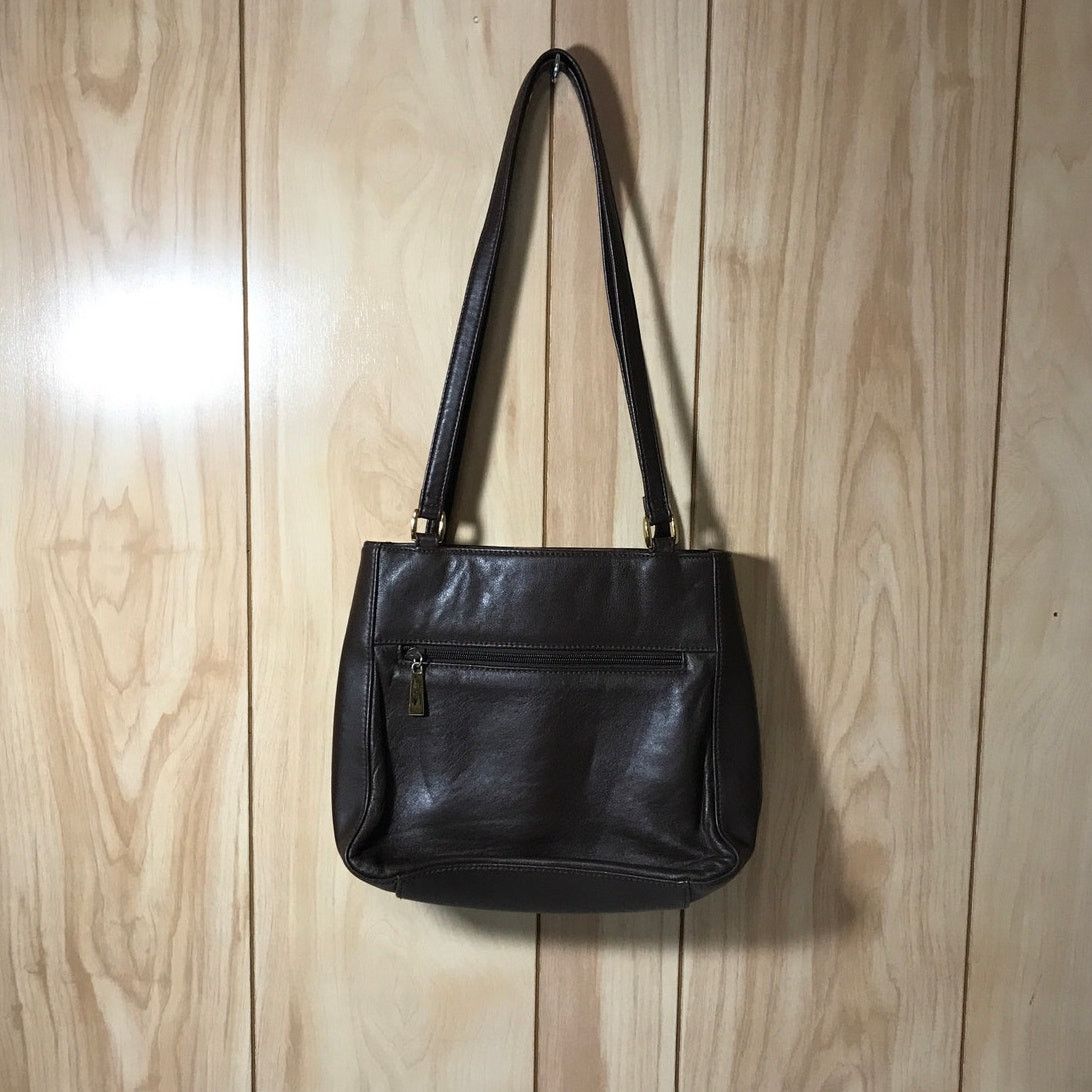 Other Vintage Brown Soft Faux Leather Shoulder Bag Size ONE SIZE - 2 Thumbnail
