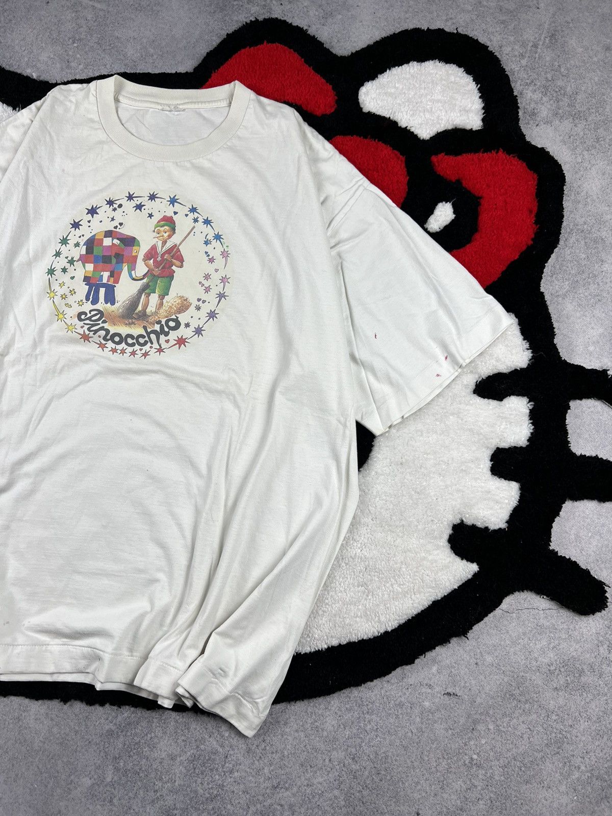 Vintage Vintage 80s Pinocchio&Elmer Elephant Cartoons Y2K Tee Shirt Size US XL / EU 56 / 4 - 3 Thumbnail