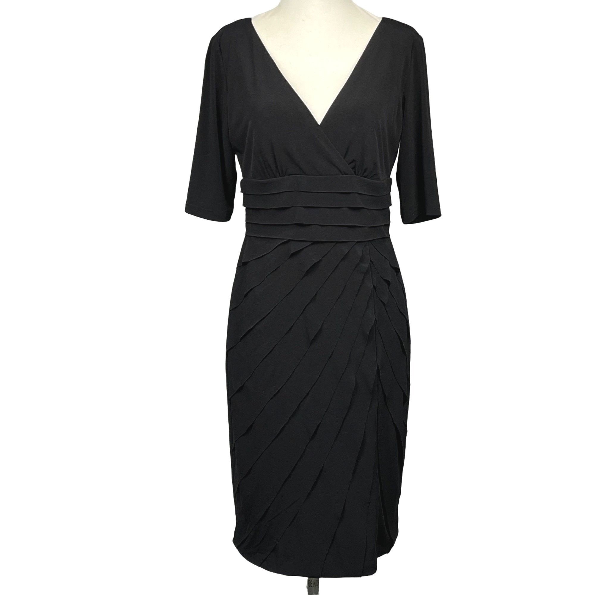 Other London Times Women's Short-Sleeve Layered Tiered Cocktail Dr Size M / US 6-8 / IT 42-44 - 1 Thumbnail
