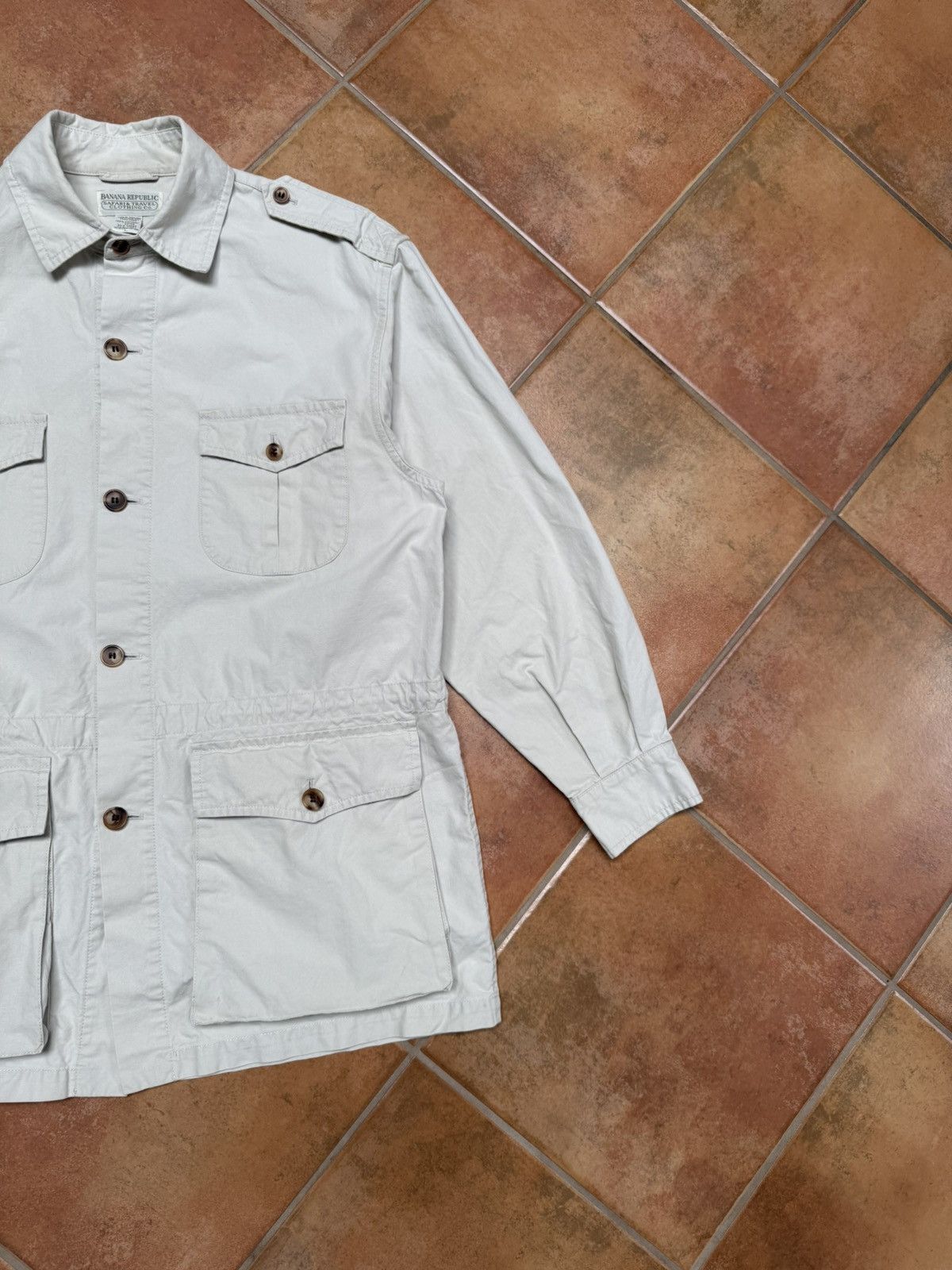 Banana Republic Vintage Banana Republic Canvas Safari Jacket Size US L / EU 52-54 / 3 - 4 Thumbnail