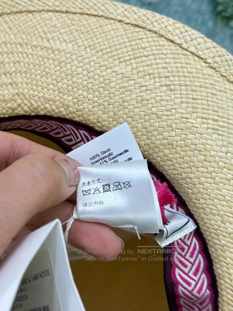 Hermes Hermes size 58 Straw Hat Size ONE SIZE - 7 Thumbnail