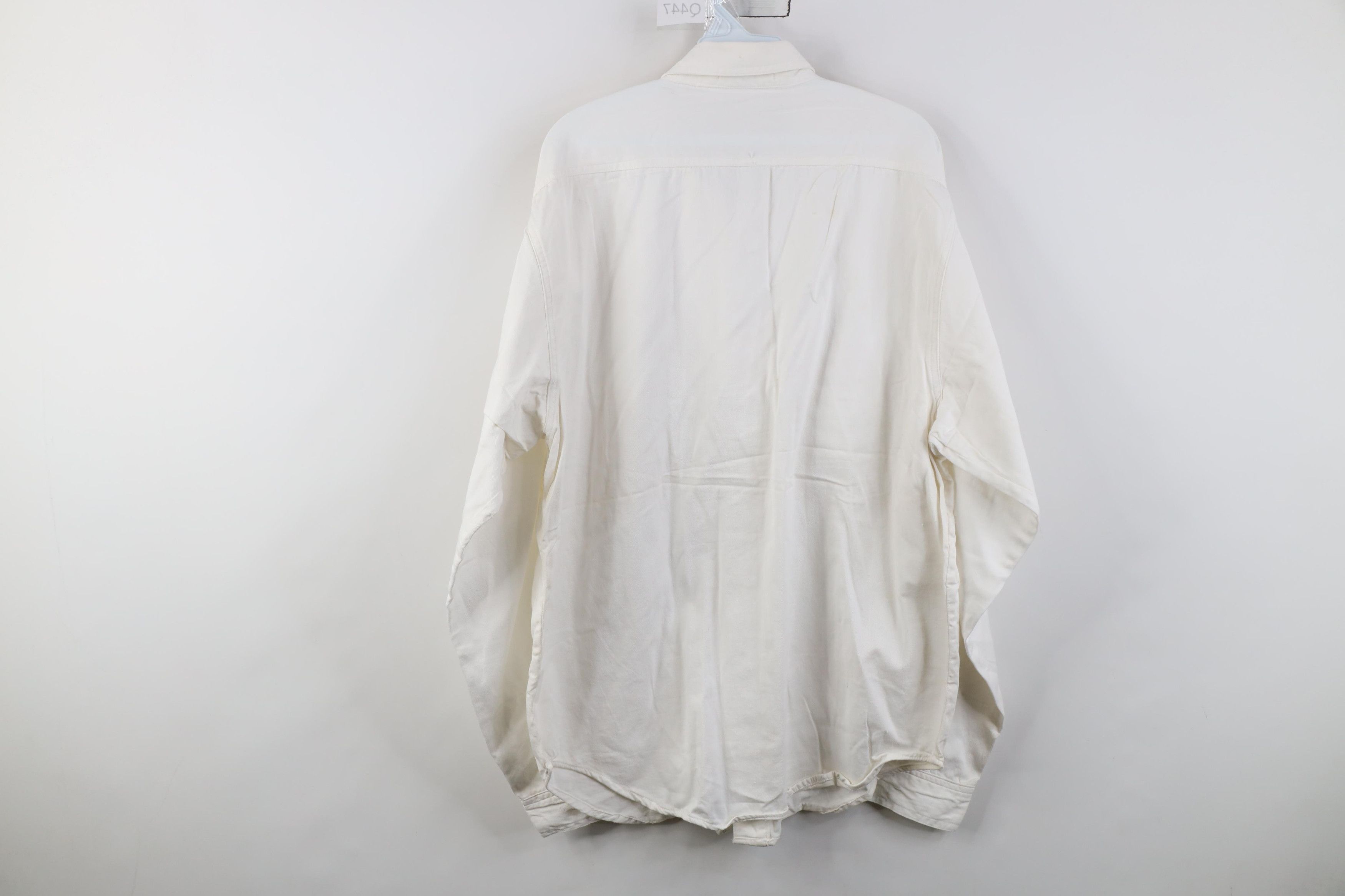Vintage Deadstock Vintage 90s Streetwear Denim Jean Button Shirt Size US M / EU 48-50 / 2 - 14 Thumbnail