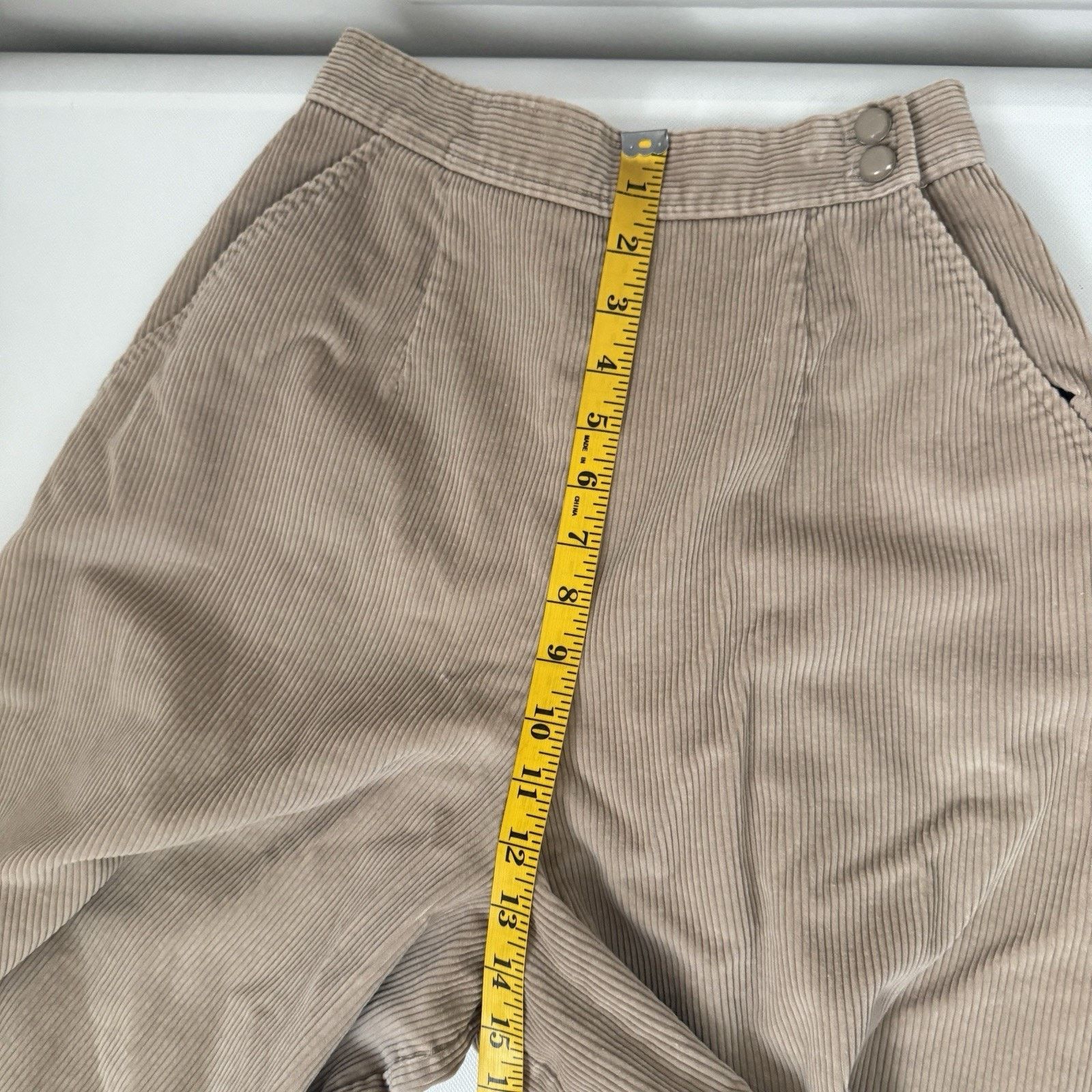 Other Vtg Union Made Gaucho Corduroy Culotte Tan USA Wide Leg Size 25" / US 0 / IT 36 - 7 Thumbnail