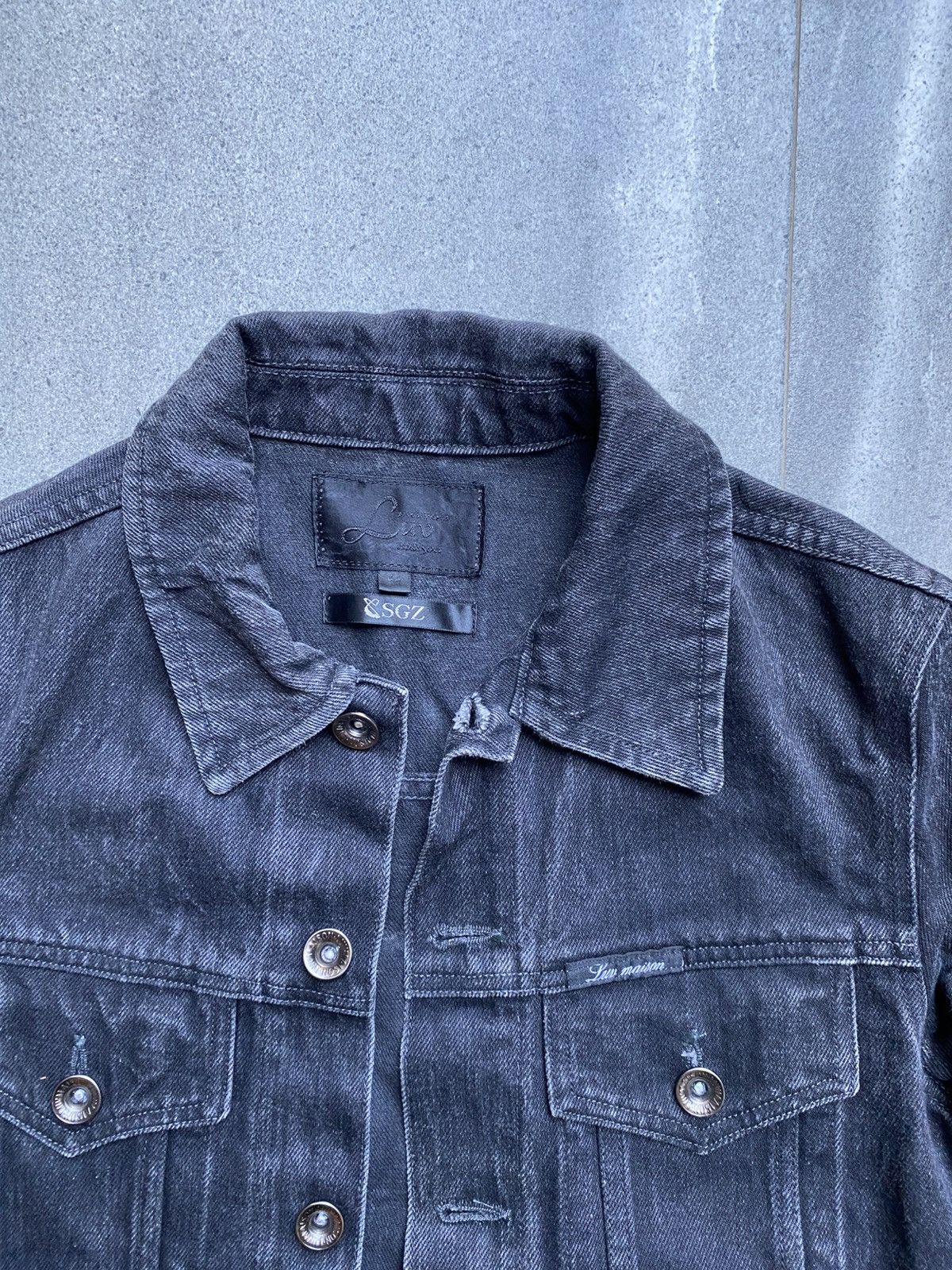 JACKROSE Luv Maison x Jack Rose Archive Faded Black Denim Jacket Size US M / EU 48-50 / 2 - 4 Thumbnail