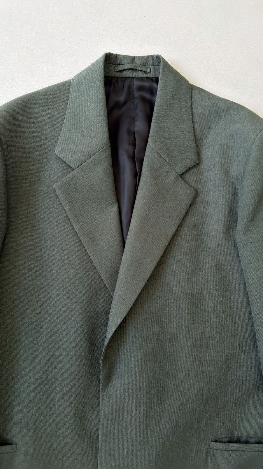 Lardini ‘Monotone’ Dark Green Wool Overcoat Size US M / EU 48-50 / 2 - 5 Thumbnail