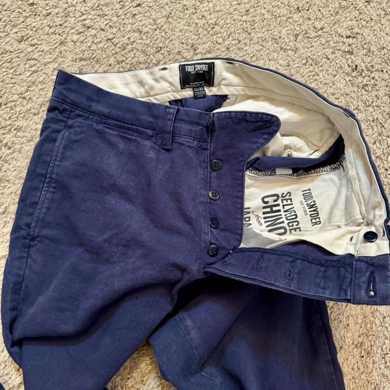 Todd Snyder Todd Snyder Basic Navy Blue Chino Pants 32" Waist Size US 32 / EU 48 - 5 Thumbnail