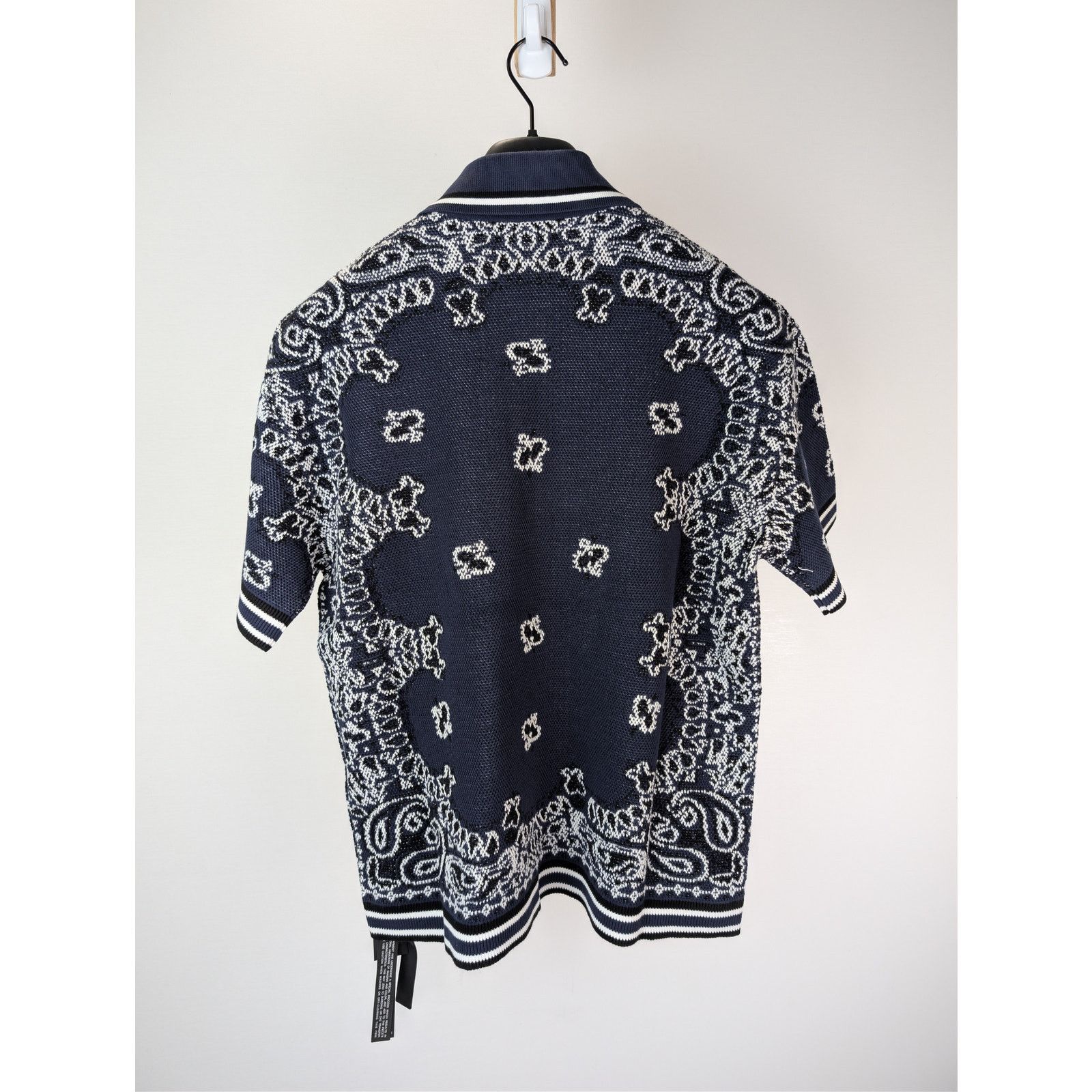 Amiri o1rshd1 Bandana Polo Shirt in Blue Size US S / EU 44-46 / 1 - 10 Thumbnail
