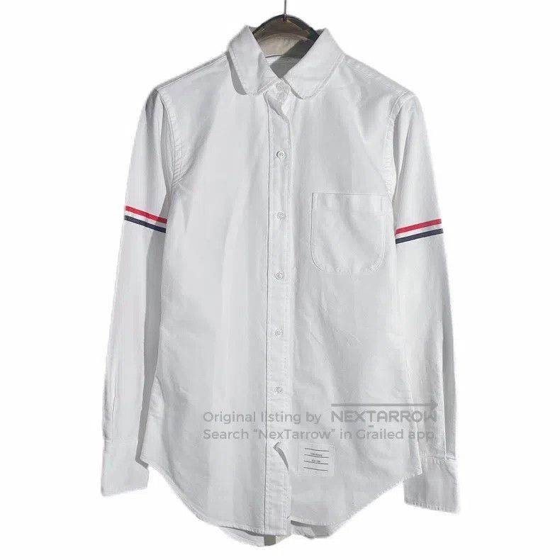 Thom Browne Thom Browne White long-sleeved shirt with double-breasted Size XS / US 0-2 / IT 36-38 - 1 Thumbnail