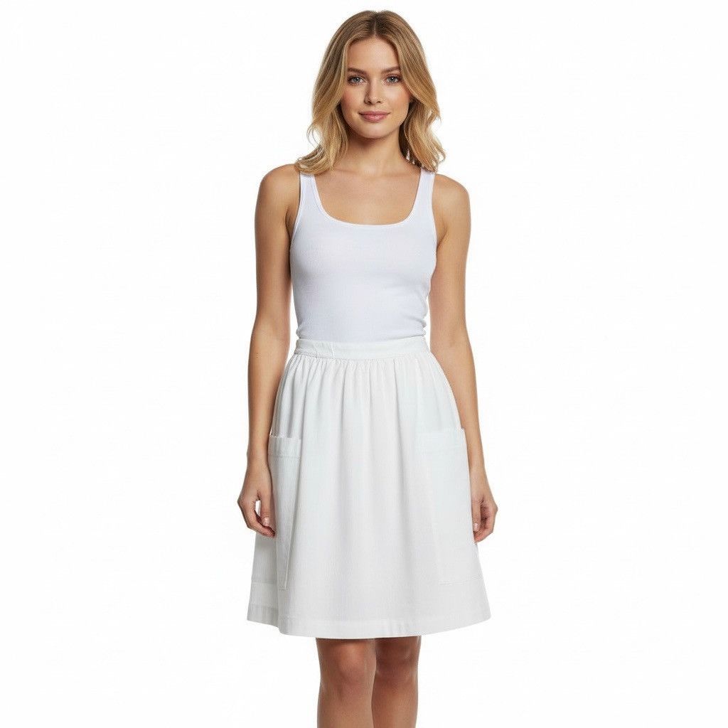 Chloe Chloé White Cotton Skirt – Size 6 US / 42 IT – Made in Italy Size 28" / US 6 / IT 42 - 4 Thumbnail