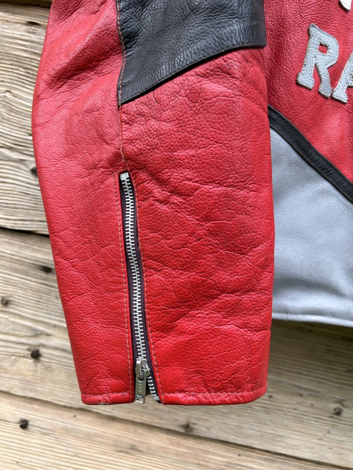 Vintage 90s Vintage Yamaha Racing Virgin Mobile Leather Jacket Size US XXL / EU 58 / 5 - 5 Thumbnail