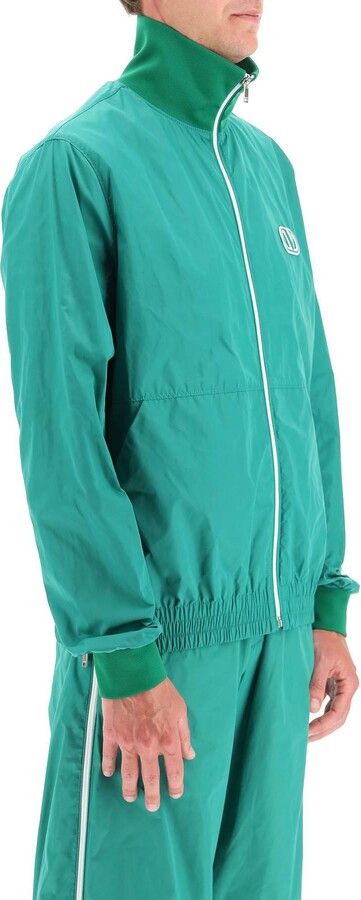 Valentino o1y0525 Logo Shell Bomber Jacket in Green Size US M / EU 48-50 / 2 - 2 Thumbnail
