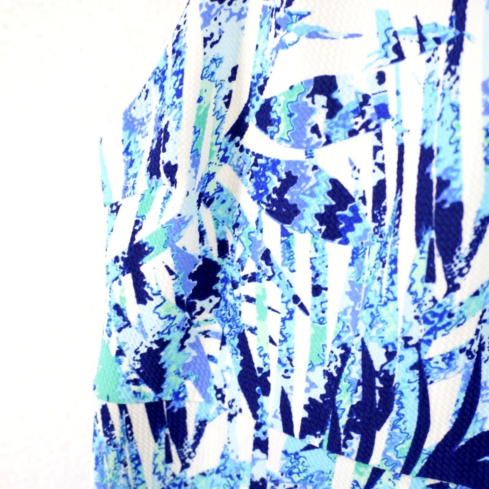 Vintage Premier Amour Size 10 Blue White Florate Spaghetti Strap Dre Size L / US 10 / IT 46 - 2 Thumbnail