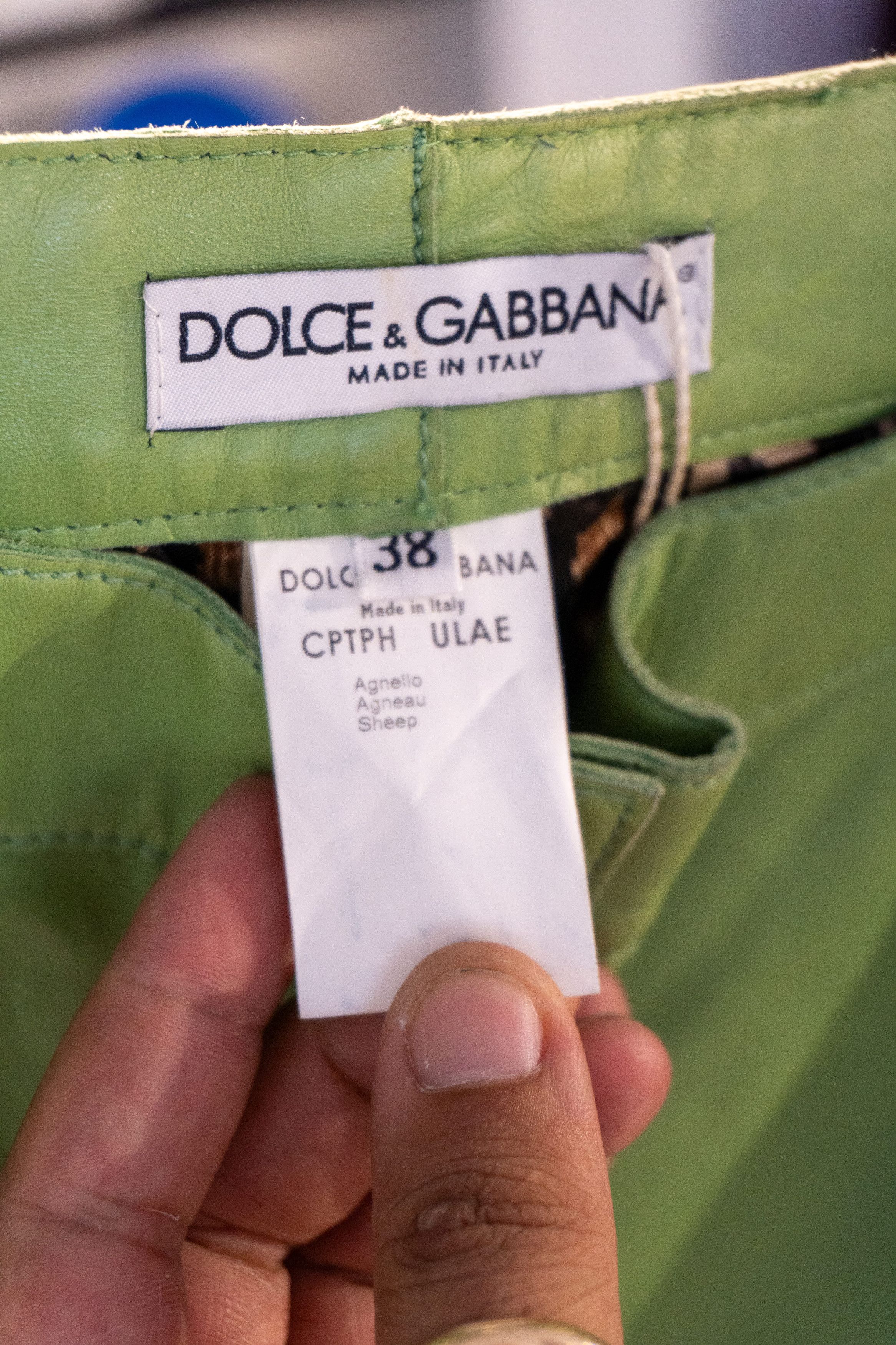 Dolce & Gabbana Dolce&Gabbana Leather Pants Size 26" / US 2 / IT 38 - 7 Thumbnail