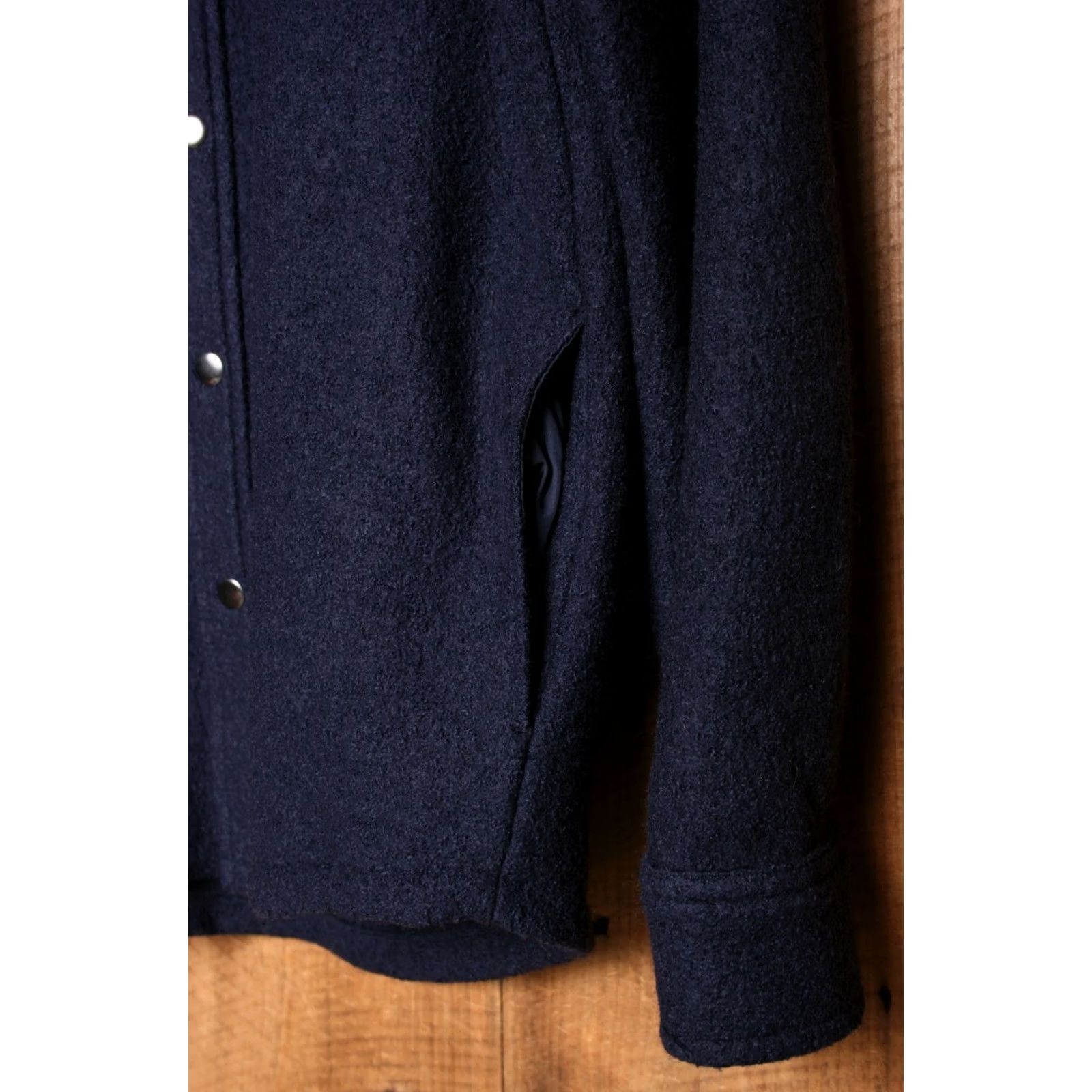 Vintage Telluride Clothing Co. Blue Wool Blend Snap Button Shirt Jacket M Shacket Mens Size US M / EU 48-50 / 2 - 4 Thumbnail