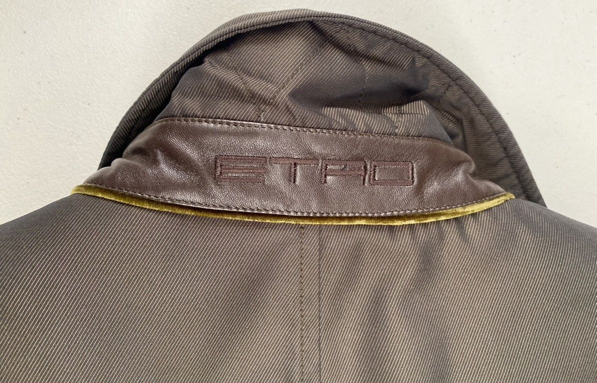 Etro Etro 🇮🇹 brown techno leather trim all season car coat 54 NW Size US L / EU 52-54 / 3 - 2 Thumbnail