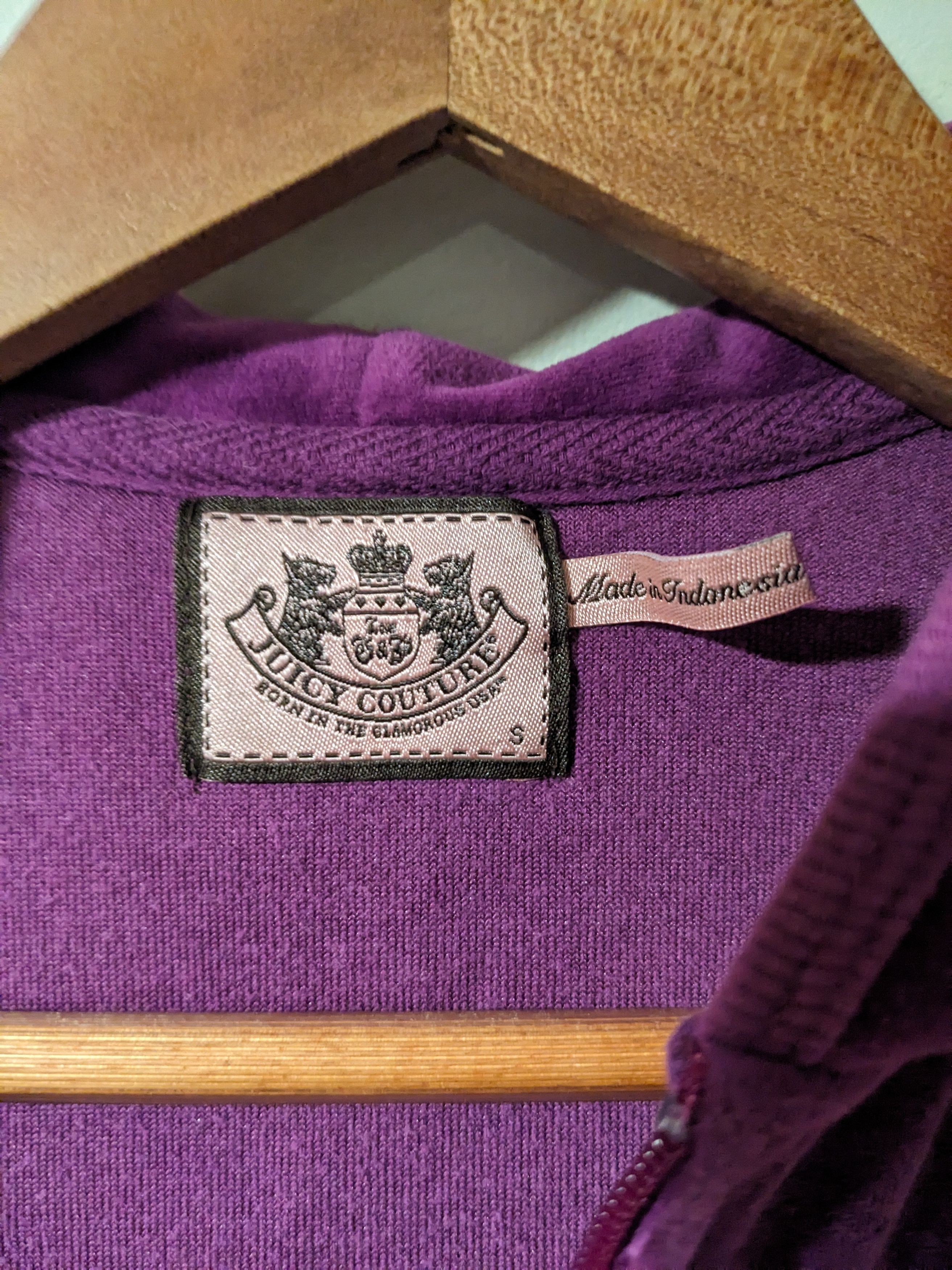 Juicy Couture × Vintage Vintage Y2K Juicy Couture Logo Womans Small Full Zip Hoodie Size S / US 4 / IT 40 - 4 Thumbnail