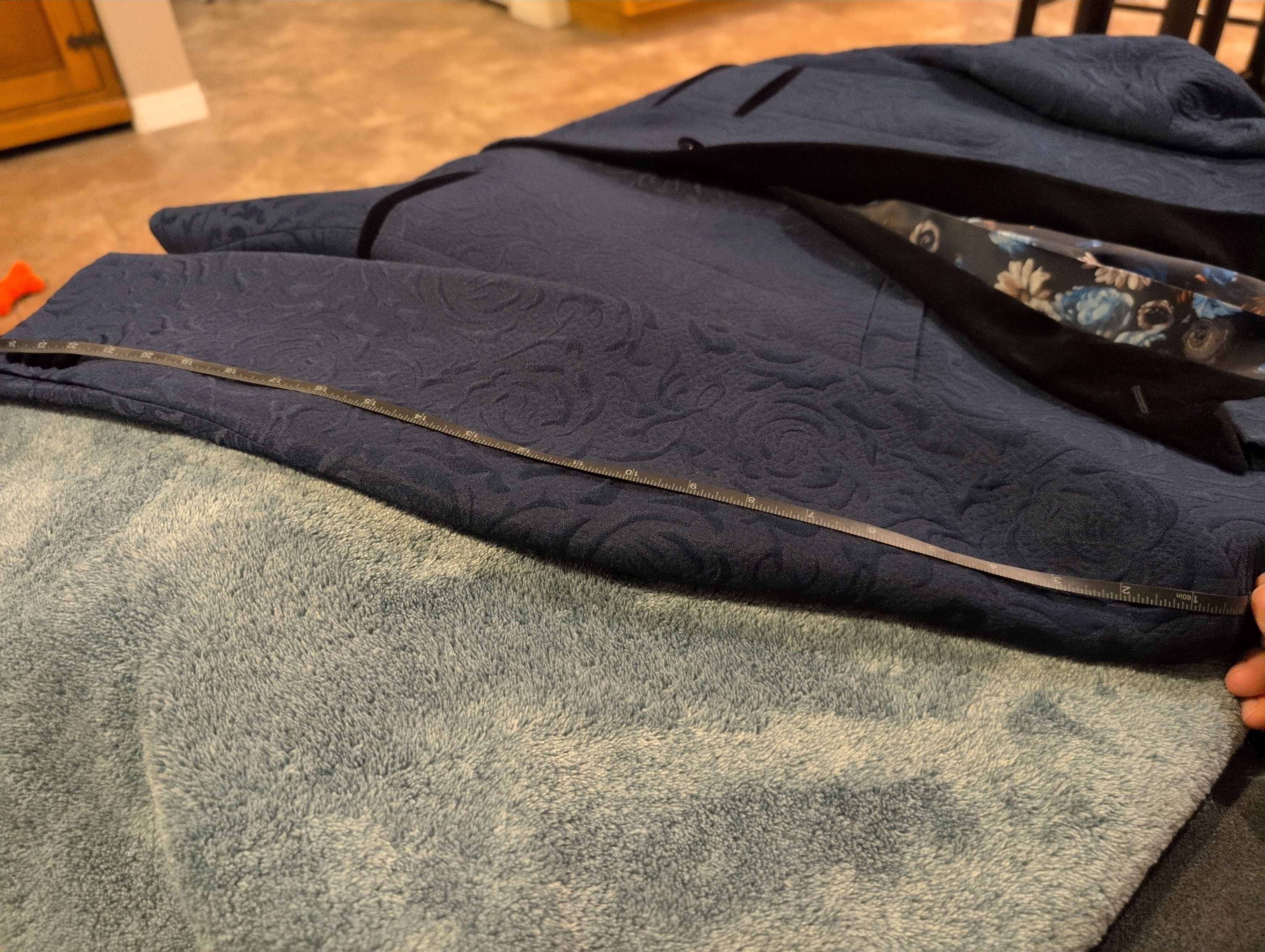 Other Miguel Wilson Blue Rose Pattern Blazer Size 42R - 9 Thumbnail