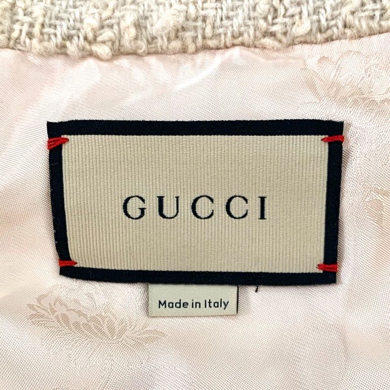 Gucci Gucci Beige gold buckle hooded drawstring zipper wool woven Size US XS / EU 42 / 0 - 6 Thumbnail
