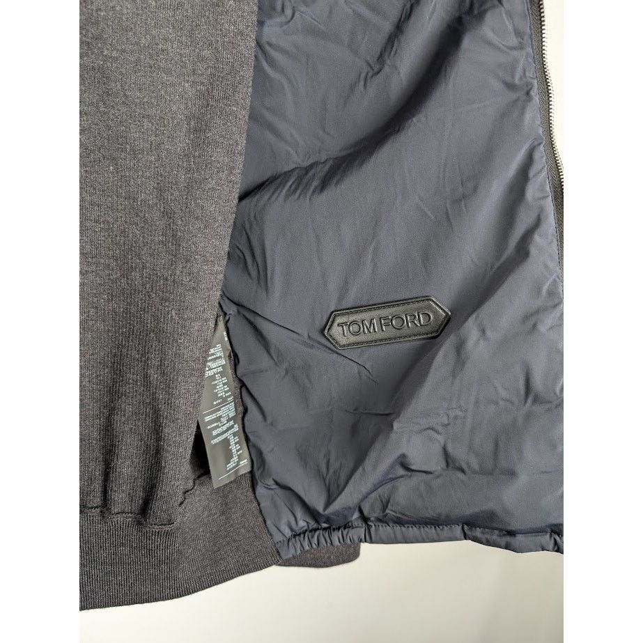 Tom Ford o1rshd1 CC20 Zipped Jacket in Navy/Black Size US M / EU 48-50 / 2 - 9 Thumbnail
