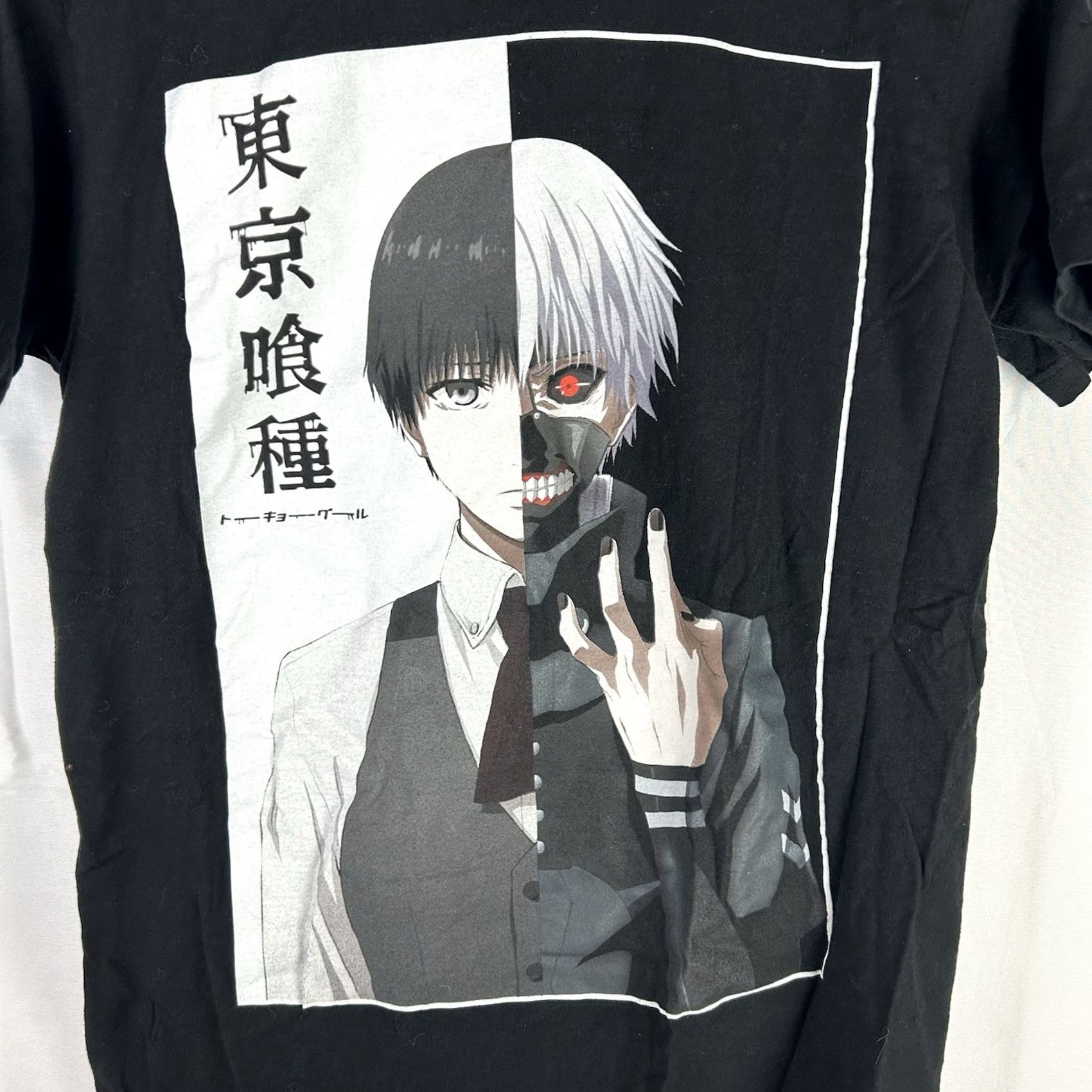 Vintage Tokyo Ghoul Graphic T Shirt Men Medium Short Sleeve Black Crew Neck Nationally 9? Size US M / EU 48-50 / 2 - 2 Thumbnail
