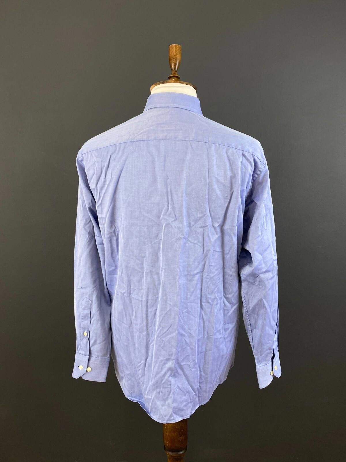 Eton ETON Classic Fit Blue Button Down Dress Shirt Size 41 / 16 Size US M / EU 48-50 / 2 - 7 Thumbnail