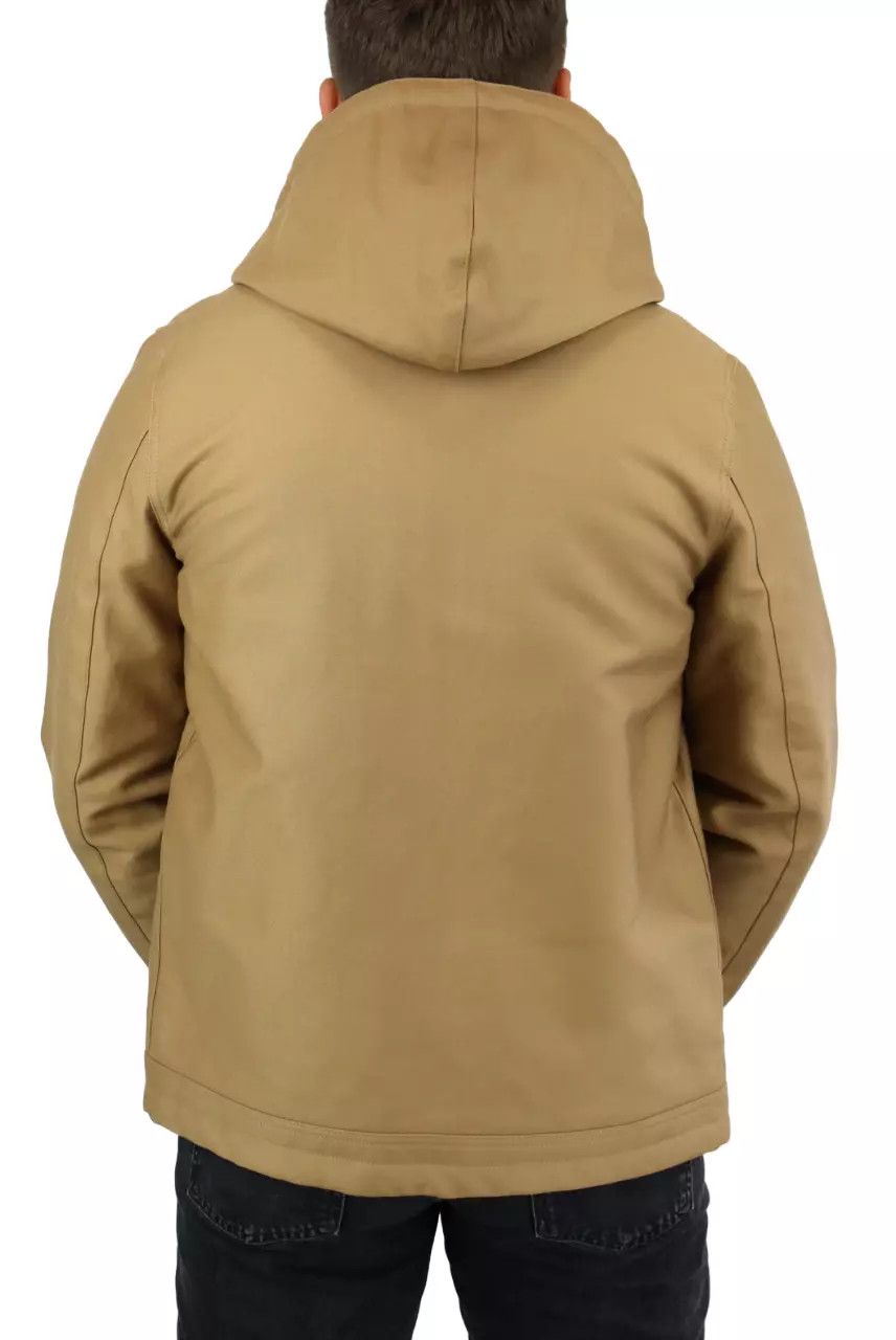 Sandro SANDRO Deck Jacket Mens SMALL Hooded Patch Pockets Fleece Size US S / EU 44-46 / 1 - 2 Thumbnail