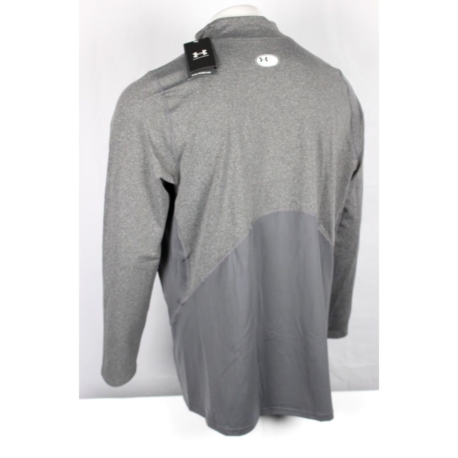Under Armour Under Armour Men's Cold Gear Fitted Crew Long Sleeve Shirt M Medium Gray Fitted Size US XXL / EU 58 / 5 - 2 Thumbnail