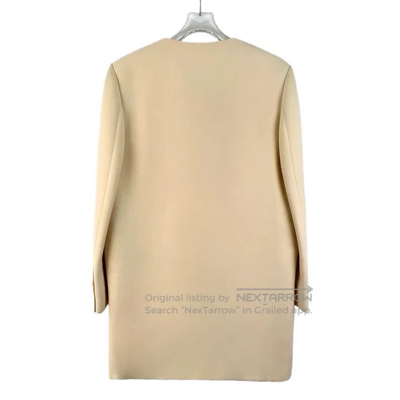 Prada Prada 22 beige wool round-neck single-breasted long-sleeve Size XS / US 0-2 / IT 36-38 - 2 Thumbnail