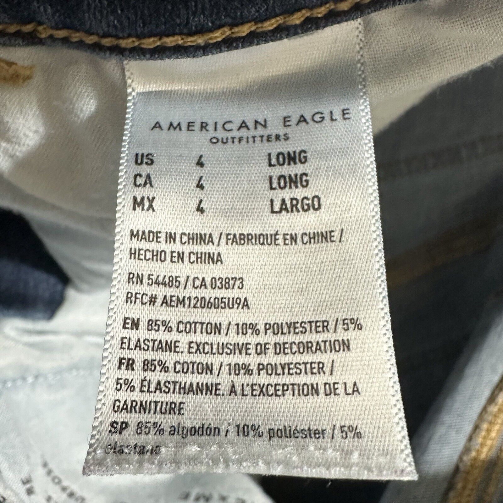 American Eagle Outfitters American Eagle 4 L Skinny Leg Jeans 360 Next Level Stretch Size 27" / US 4 / IT 40 - 6 Thumbnail