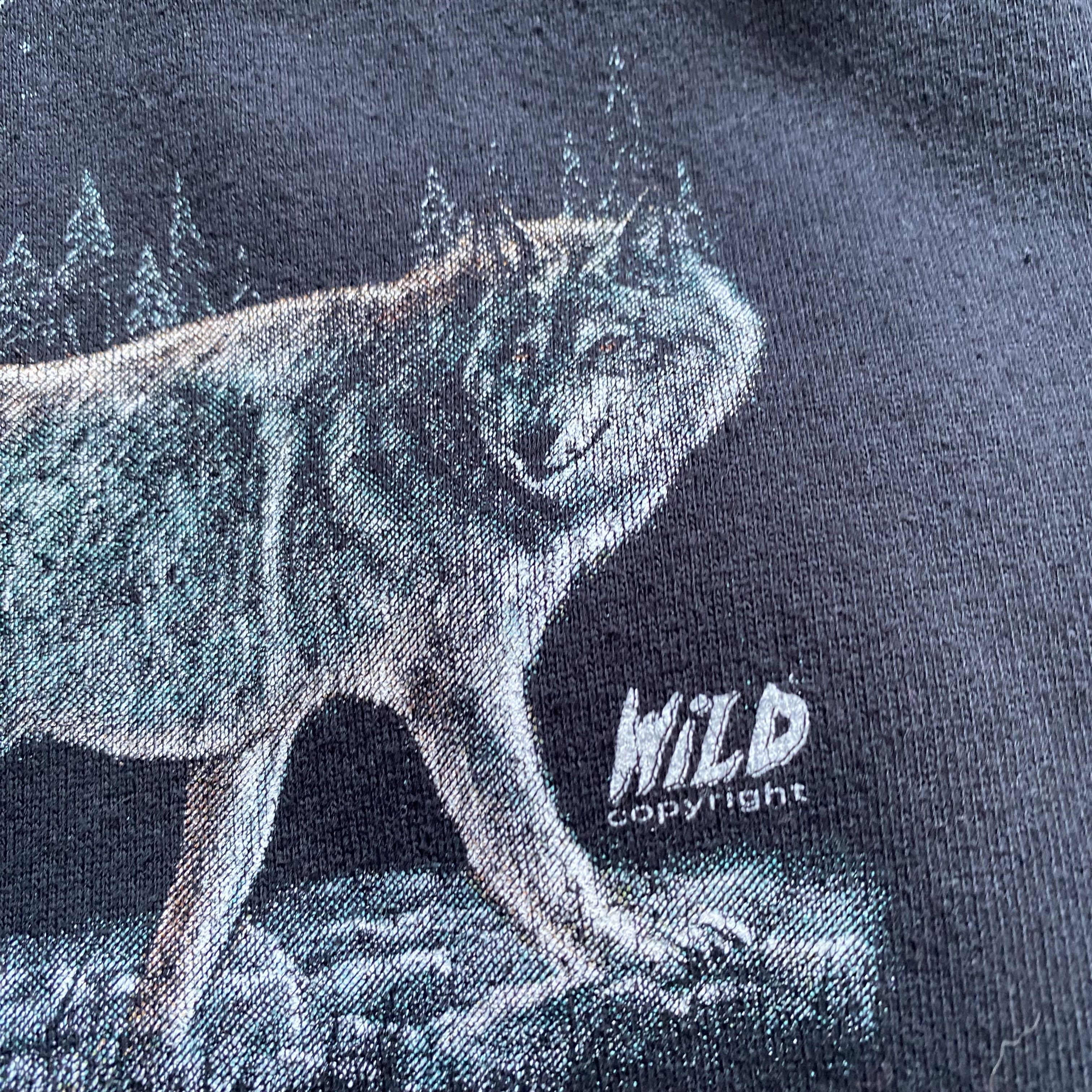 The Mountain 🐺Vintage Wild Wool logo zip up hoodie Y2K Size US XS / EU 42 / 0 - 8 Thumbnail