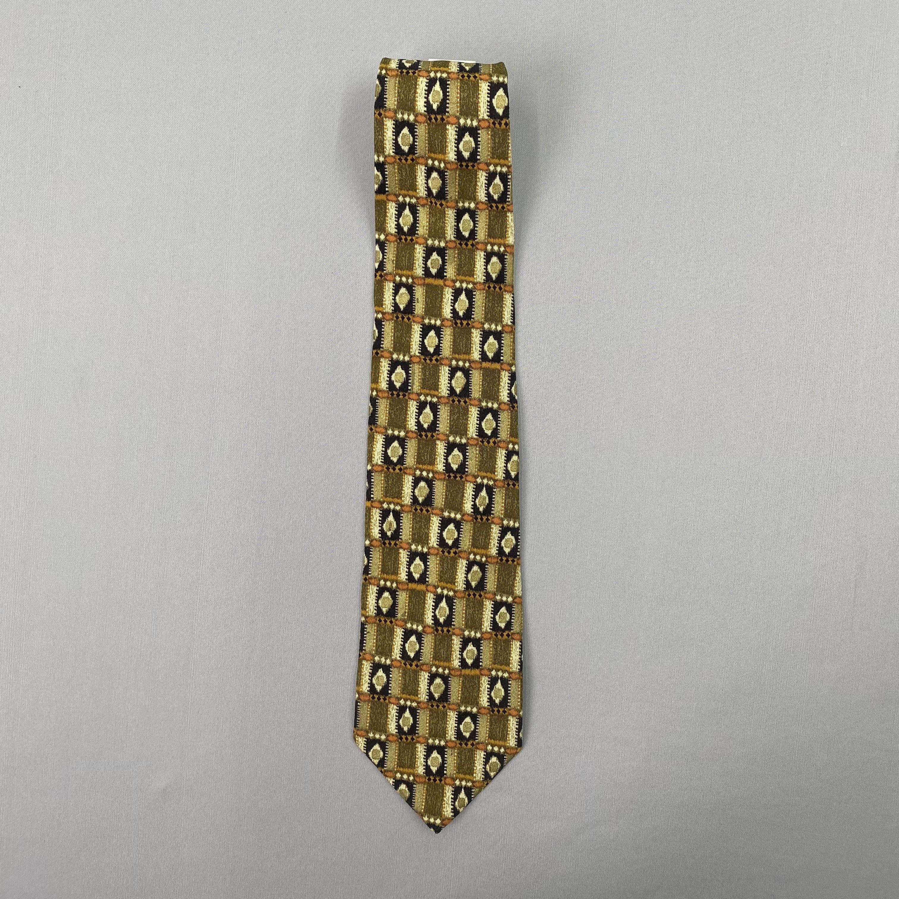 Ermenegildo Zegna Vintage Ermenegildo Zegna SILK Necktie Cravate Pure Silk Size ONE SIZE - 3 Thumbnail