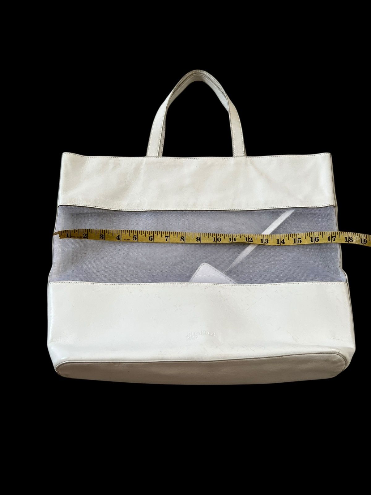 Jil Sander Jill Sander Leather Mesh Tote Bag Size ONE SIZE - 17 Thumbnail
