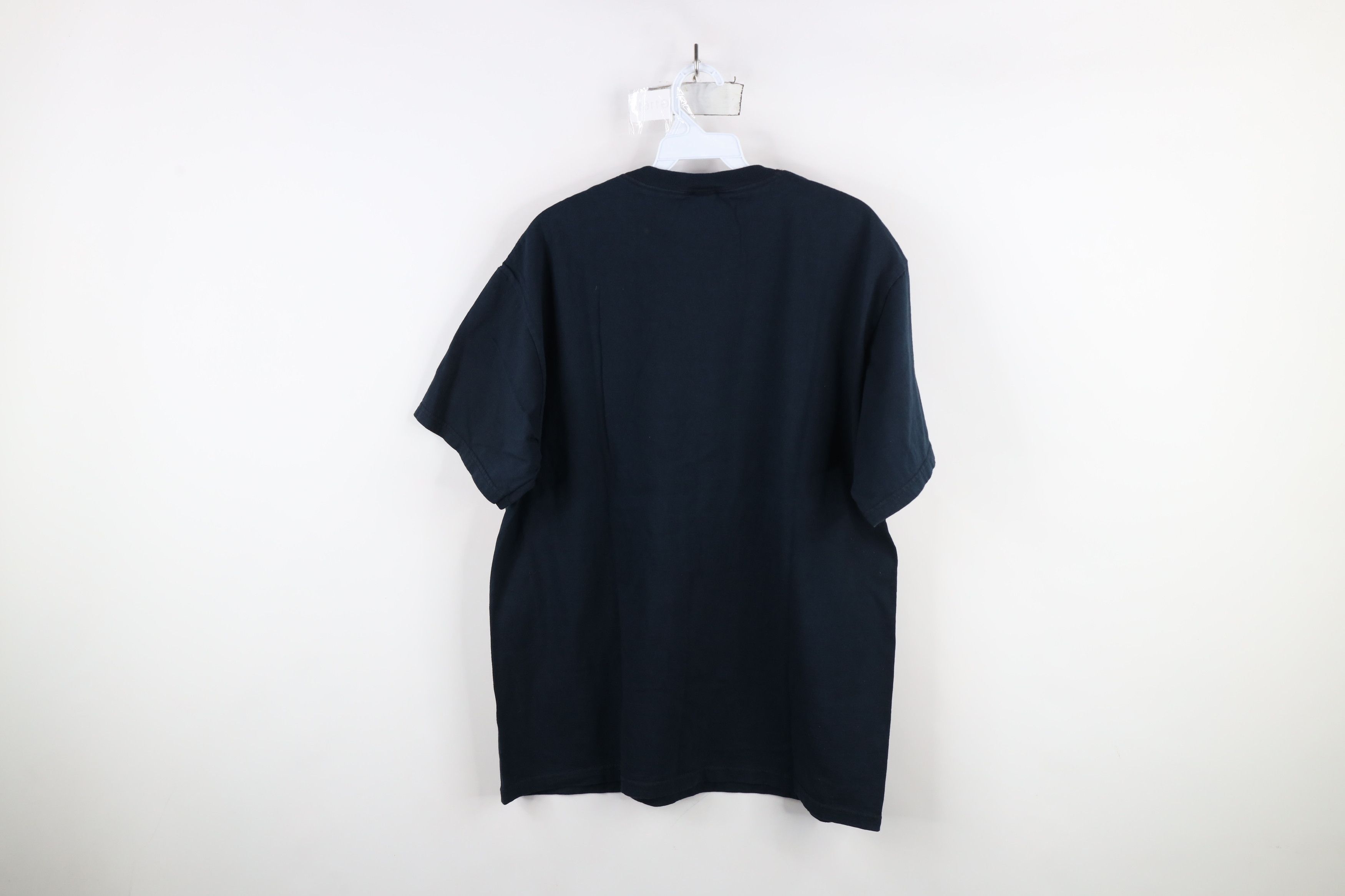 Vintage Vintage 90s Y2K Streetwear Blank Heavy Cotton T-Shirt Black Size US L / EU 52-54 / 3 - 6 Thumbnail