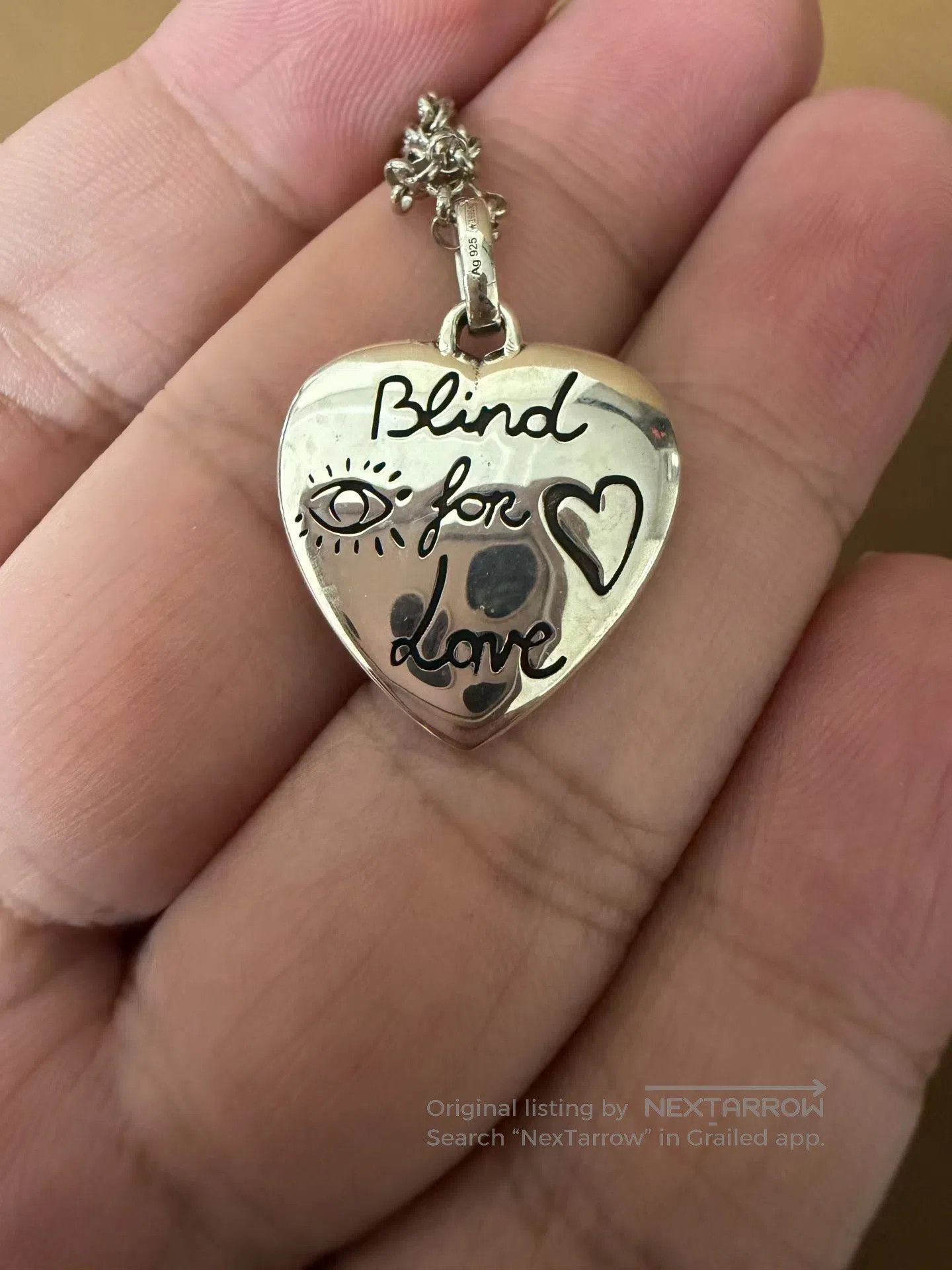 Gucci Guicci Love Fearless love heart necklace| Size ONE SIZE - 2 Thumbnail
