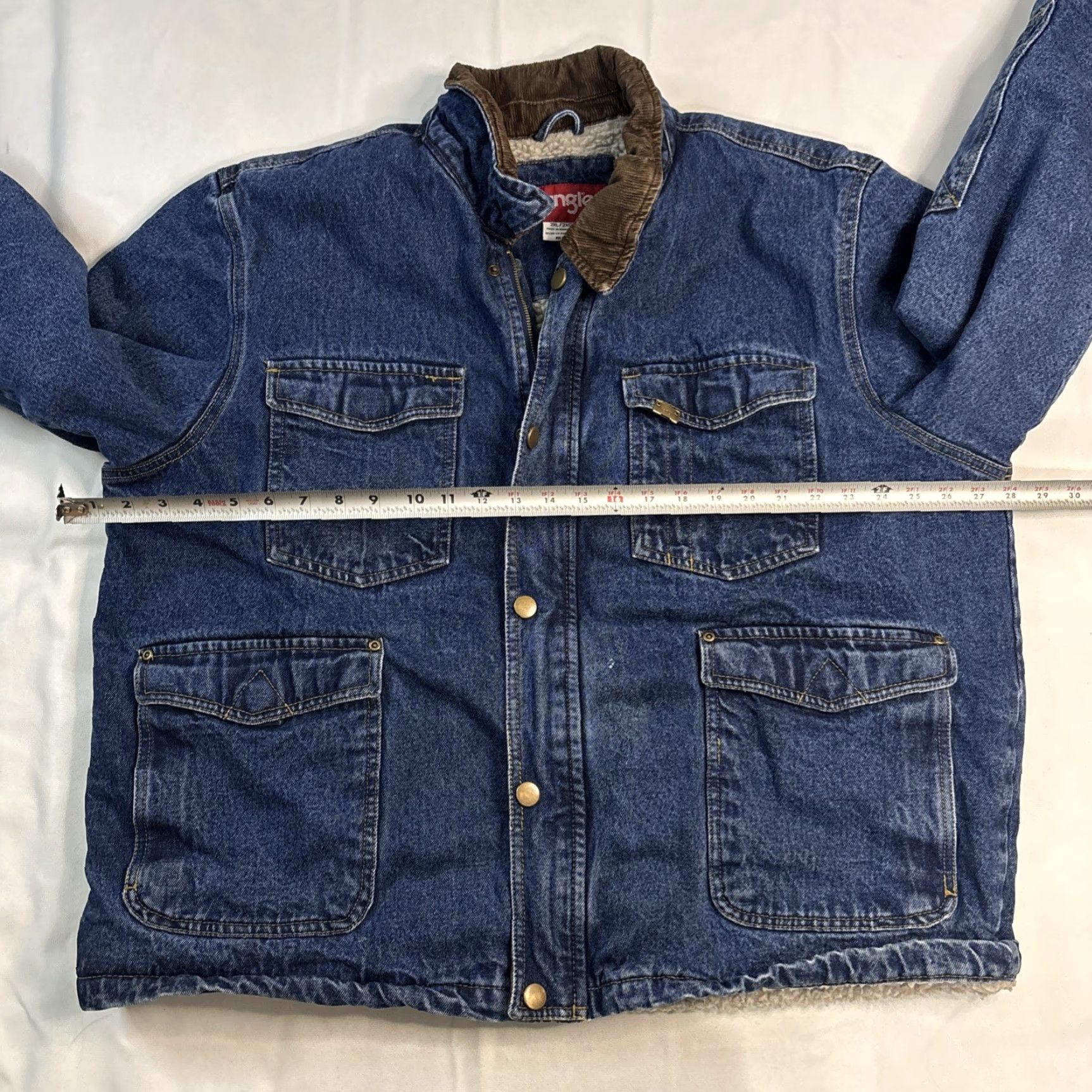 Wrangler VINTAGE Wrangler Denim Jacket Truckers Size US XXL / EU 58 / 5 - 6 Thumbnail