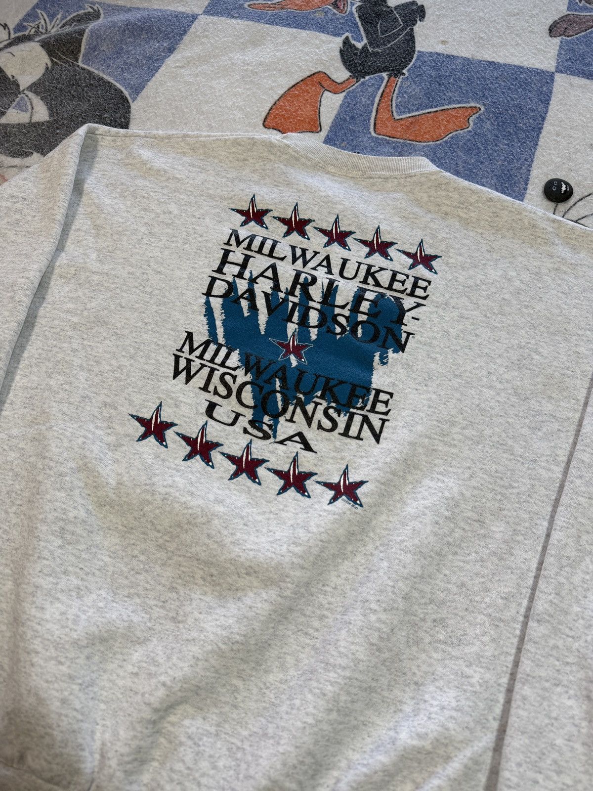 Harley Davidson Vintage Harley crewneck sweatshirt Size US XL / EU 56 / 4 - 4 Thumbnail